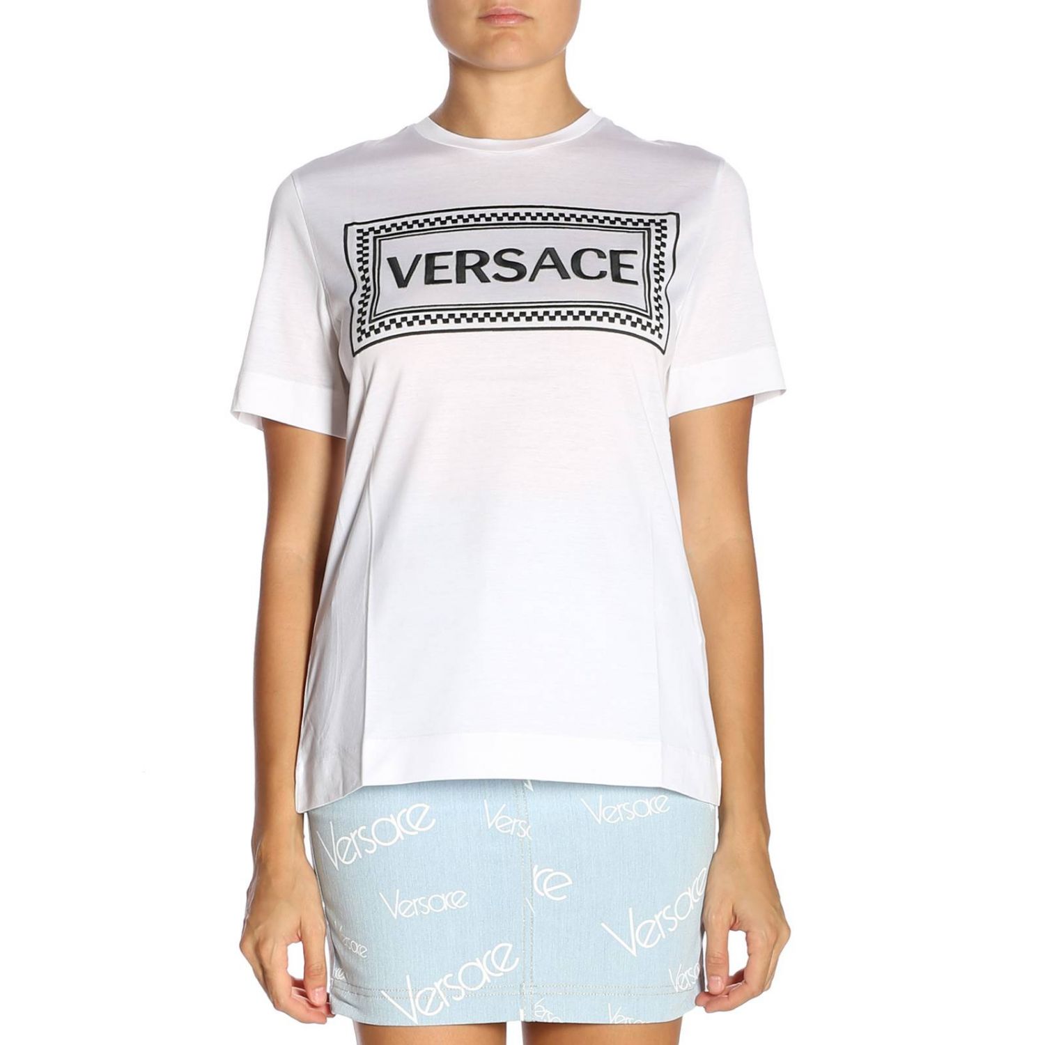 Versace Outlet Tshirt women TShirt Versace Women White TShirt