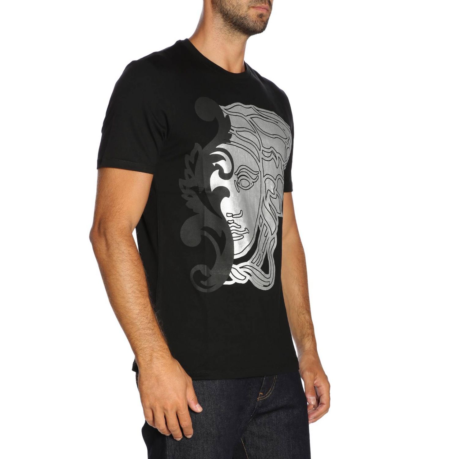 Versace Collection Outlet: T-shirt men - Black | T-Shirt Versace ...
