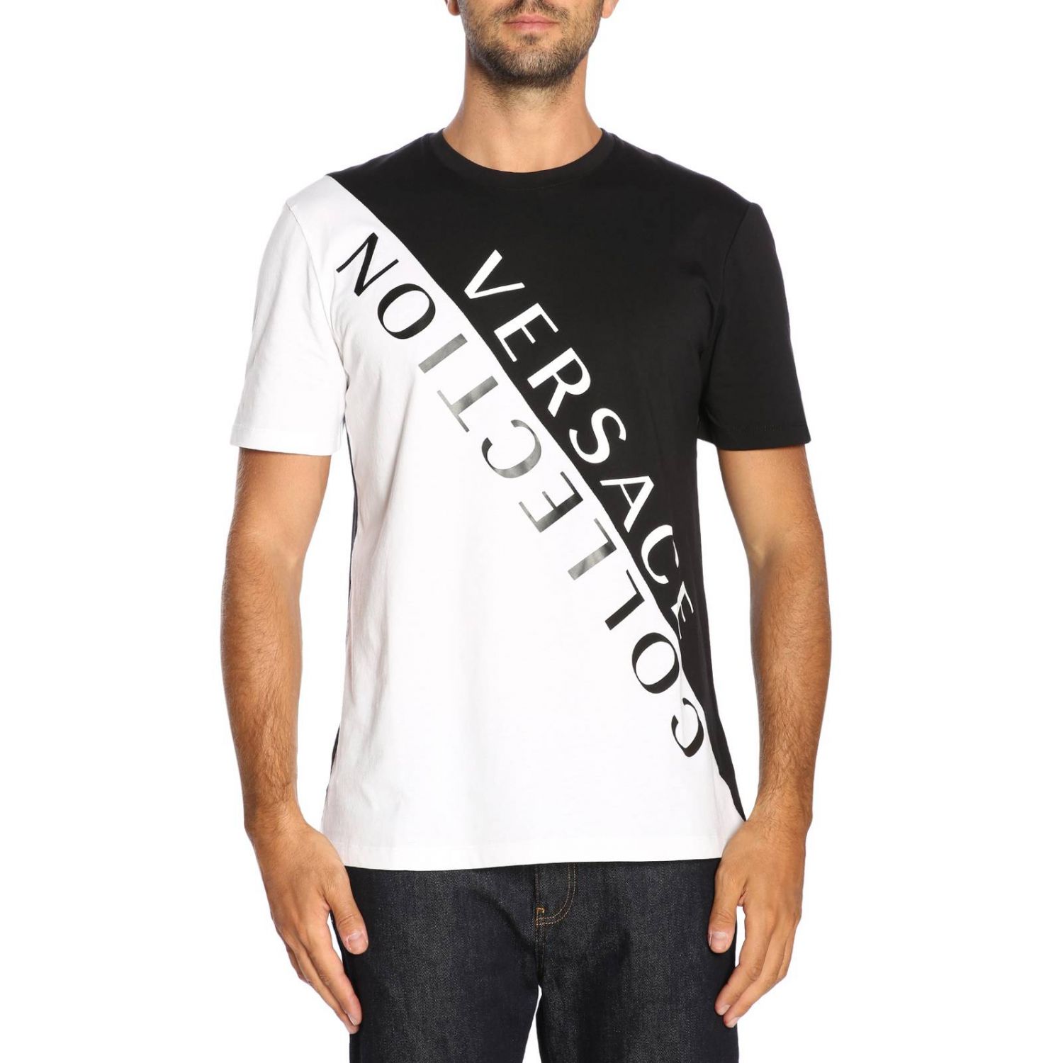 T-Shirt Versace Collection Homme Blanc 