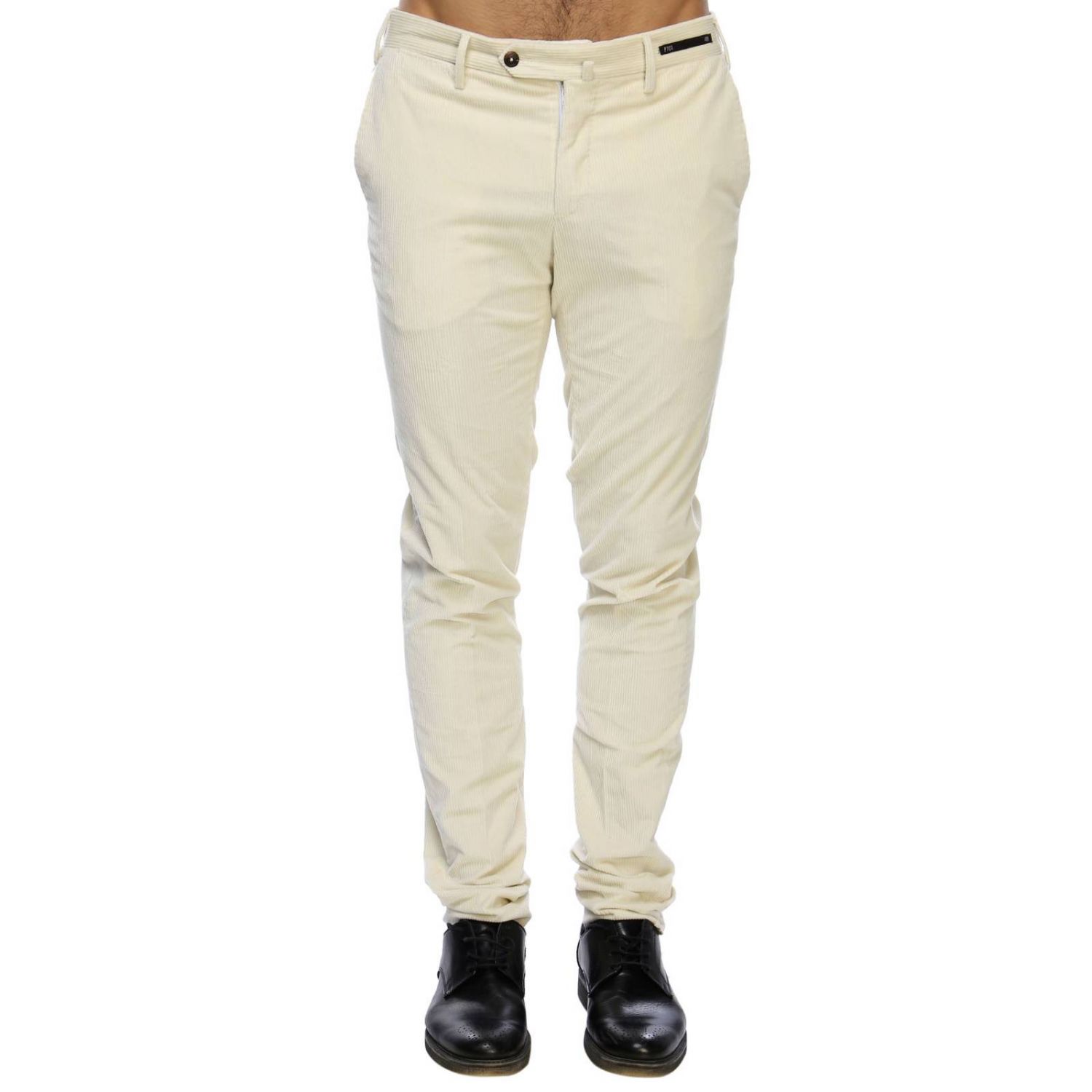 Pt Outlet: Pants men - Yellow Cream | Pants Pt CODS01Z00FRE PG91 GIGLIO.COM