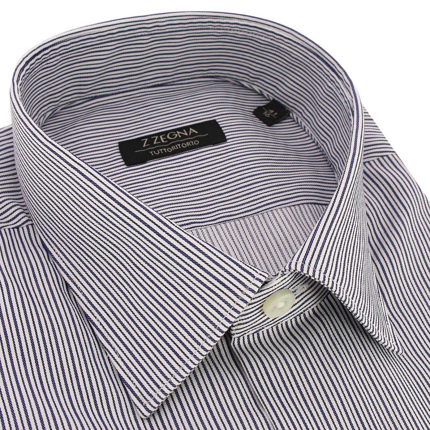 Z Zegna Outlet: Shirt men - Blue | Shirt Z Zegna 9DFLER 405 GIGLIO.COM