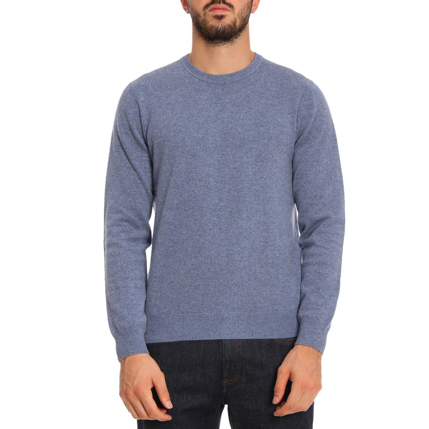 Z Zegna Outlet: Sweater men - Gnawed Blue | Sweater Z Zegna ZZ110 VRH10 ...