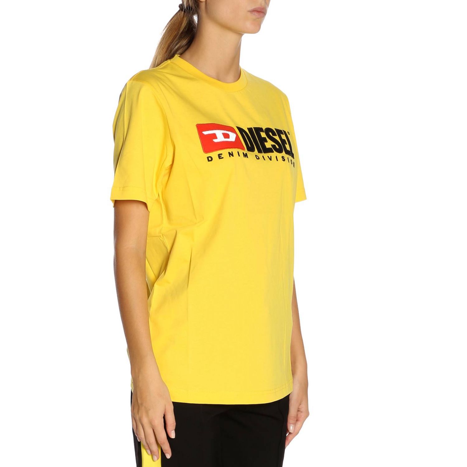 Diesel Outlet Tshirt women TShirt Diesel Women Yellow TShirt