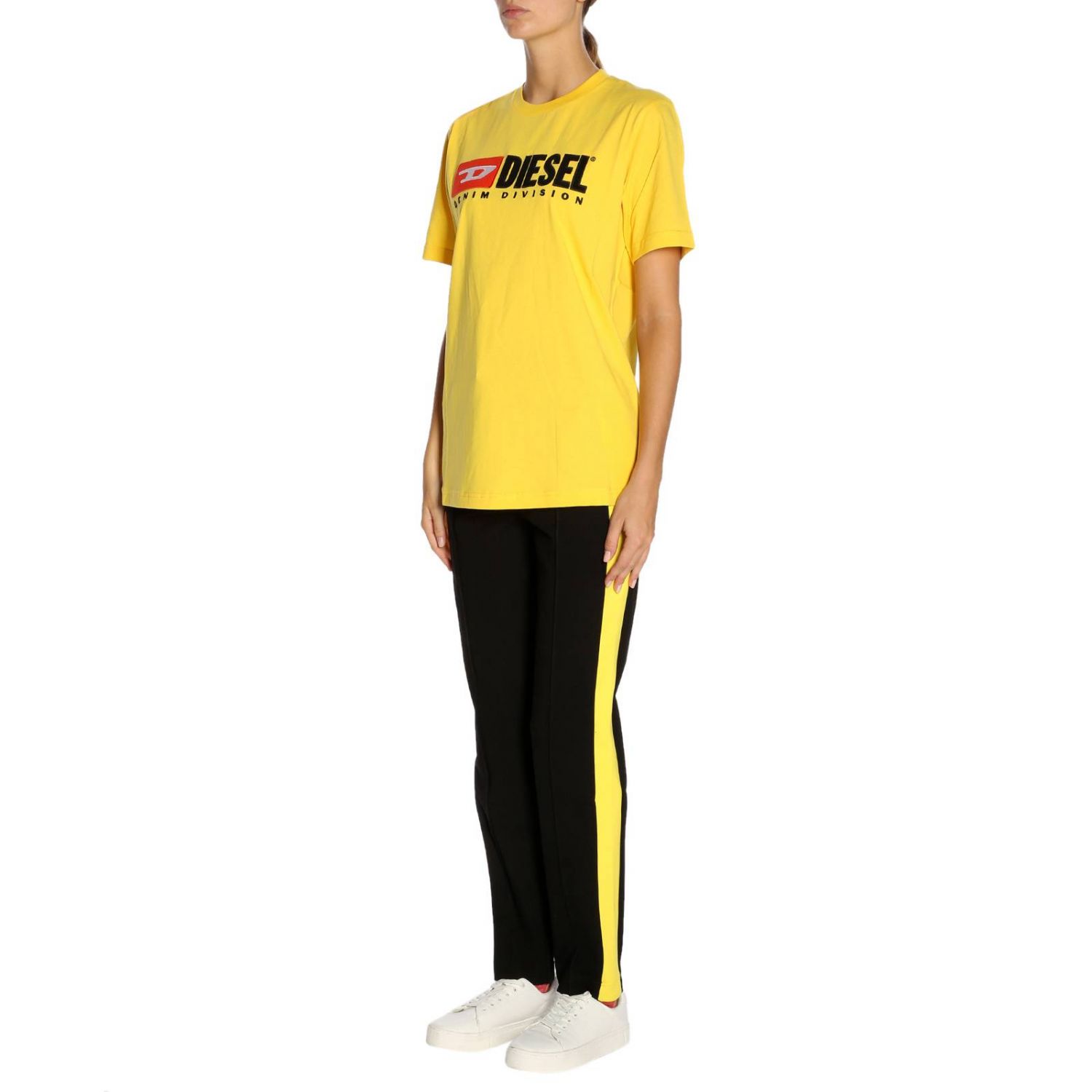 Diesel Outlet Tshirt women TShirt Diesel Women Yellow TShirt