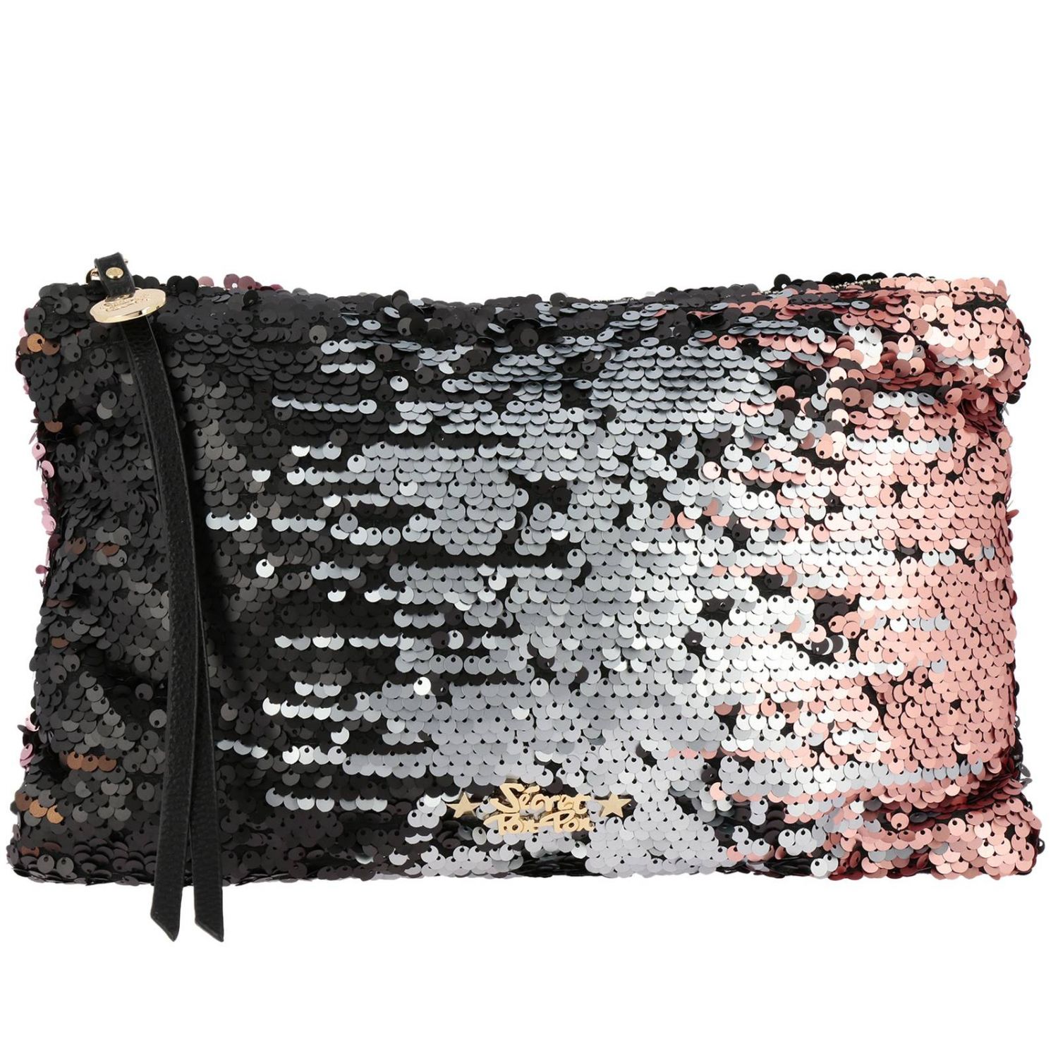Secret Pon-Pon Outlet: Pochette Classic Girl Paillettes con effetto  tricolor - Nero | Borse A Tracolla Secret Pon-Pon 395.105 CLASSIC GIRL  PAILLETTES GIGLIO.COM