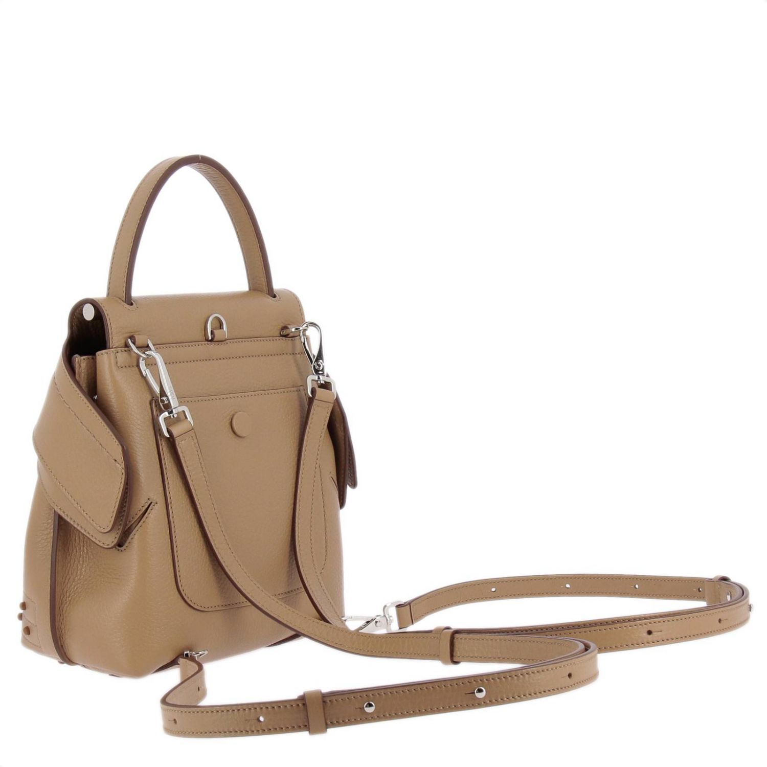 grey women backpack