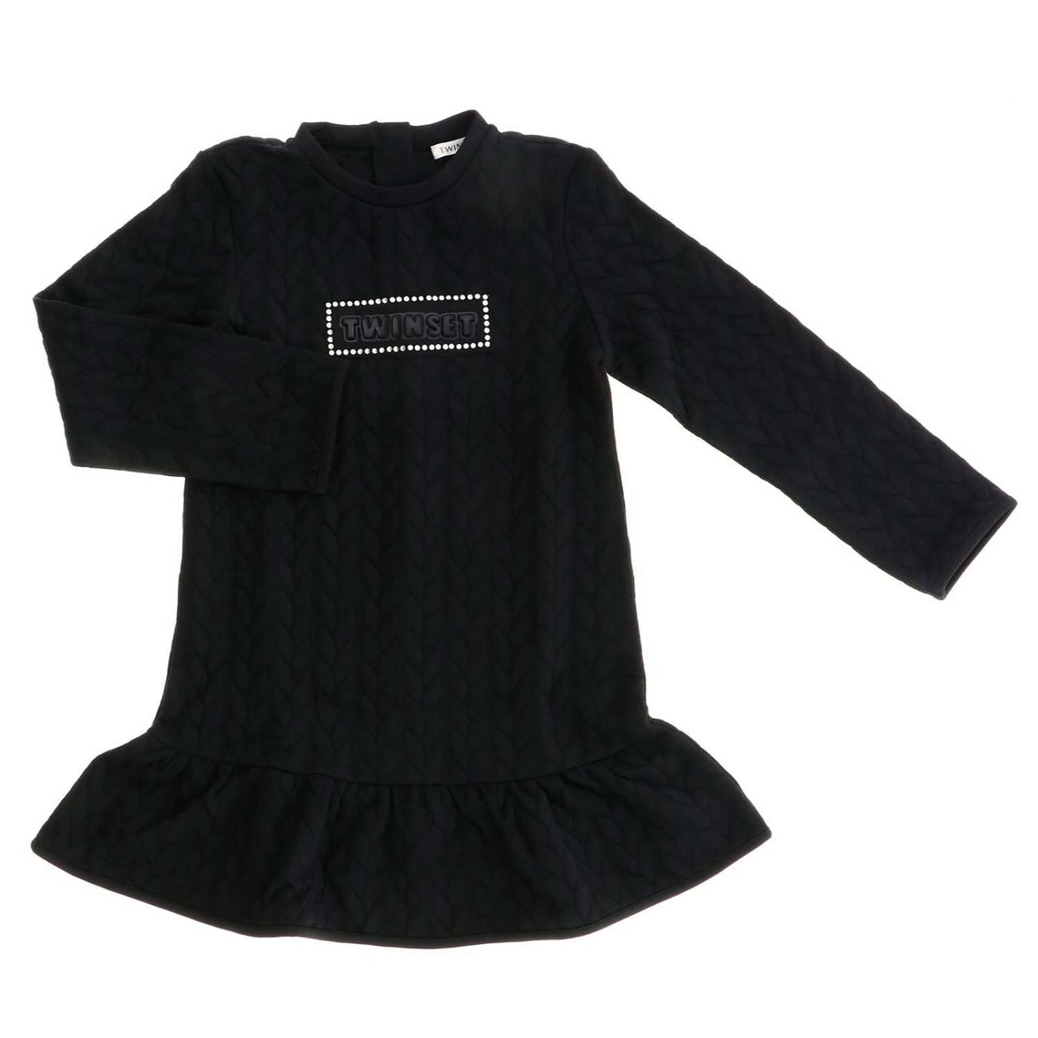 Twinset Outlet: Dress kids Twin Set - Black | Dress Twinset FA82NP ...