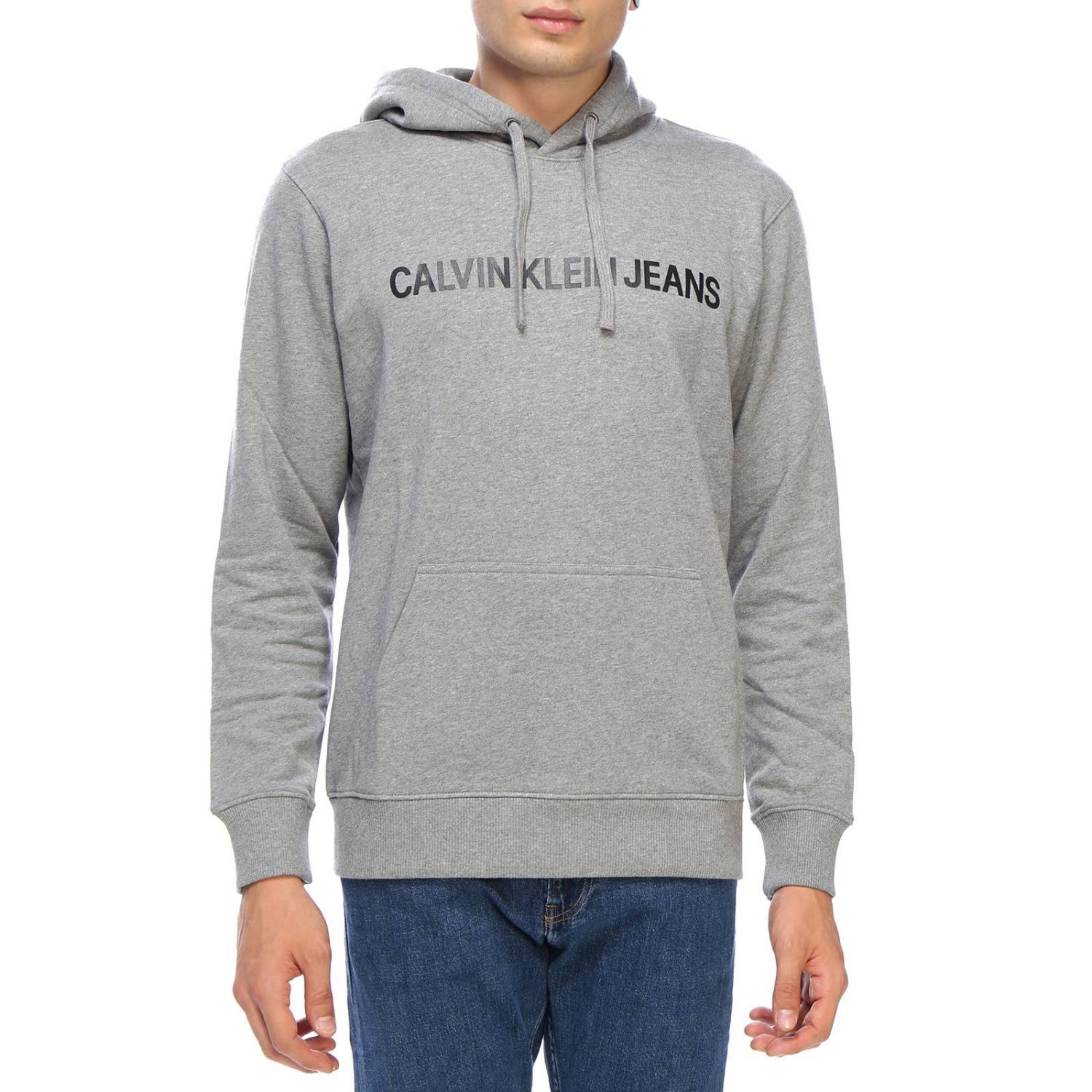 Calvin Klein Jeans Outlet: Sweater men - Grey | Sweatshirt Calvin Klein ...