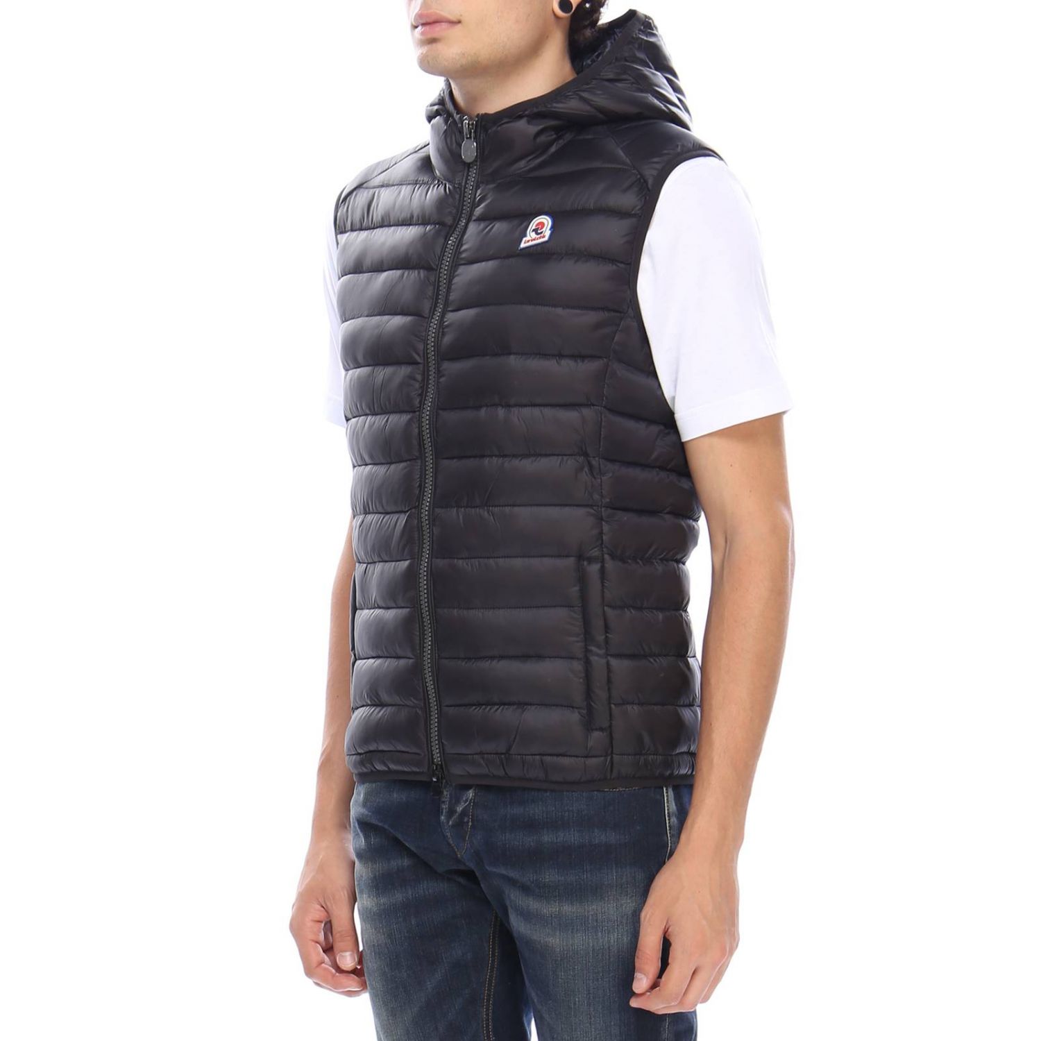 Invicta Outlet: Piumino senza maniche in nylon light con cappuccio - Nero |  Giacca Invicta 4437152/U GIGLIO.COM