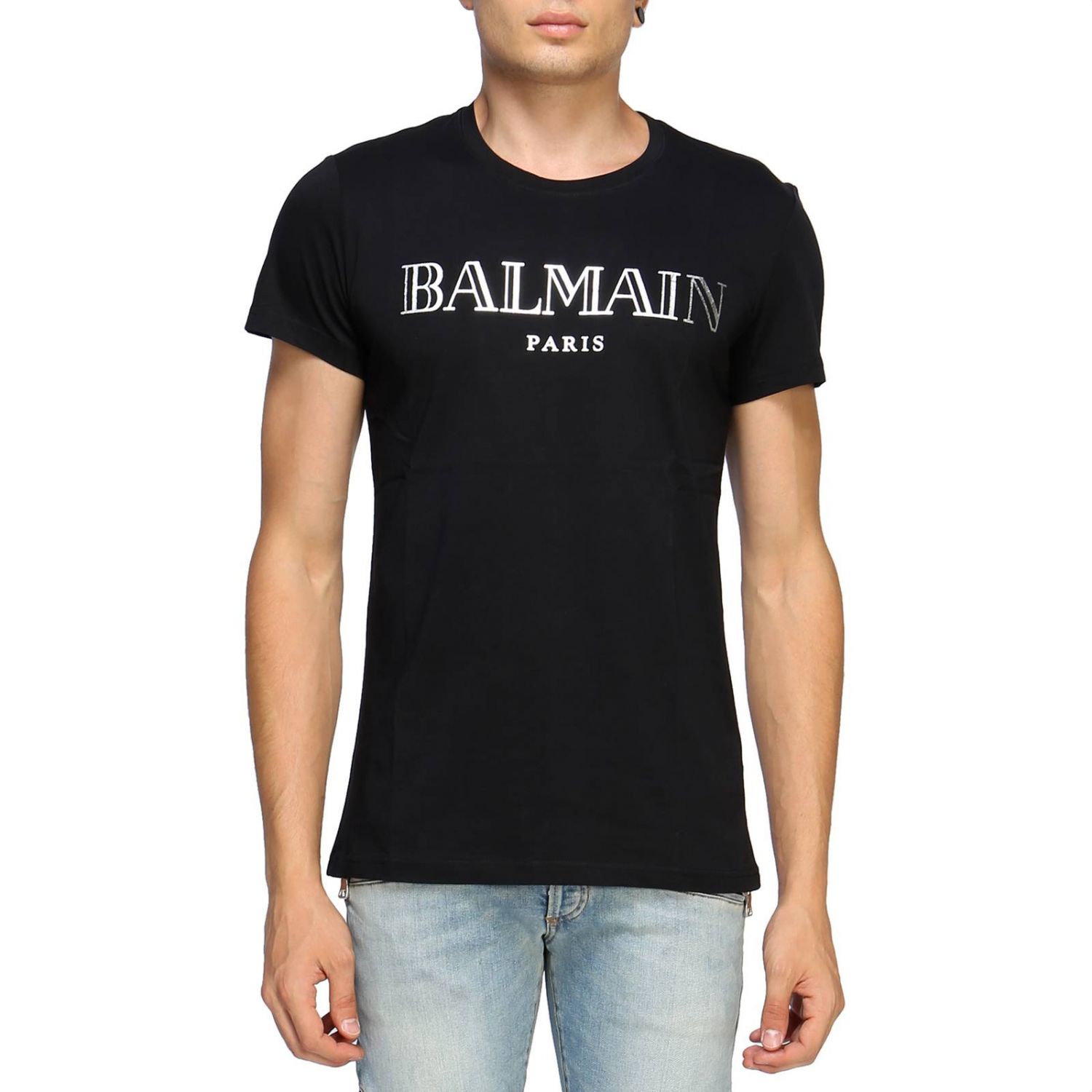 Balmain Outlet: T-shirt men - Black | T-Shirt Balmain W8H8601I258 ...