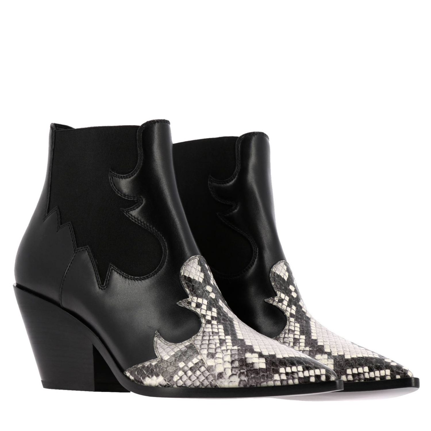 Casadei Outlet: Shoes women - Black | Heeled Booties Casadei 1Q613L0601 ...