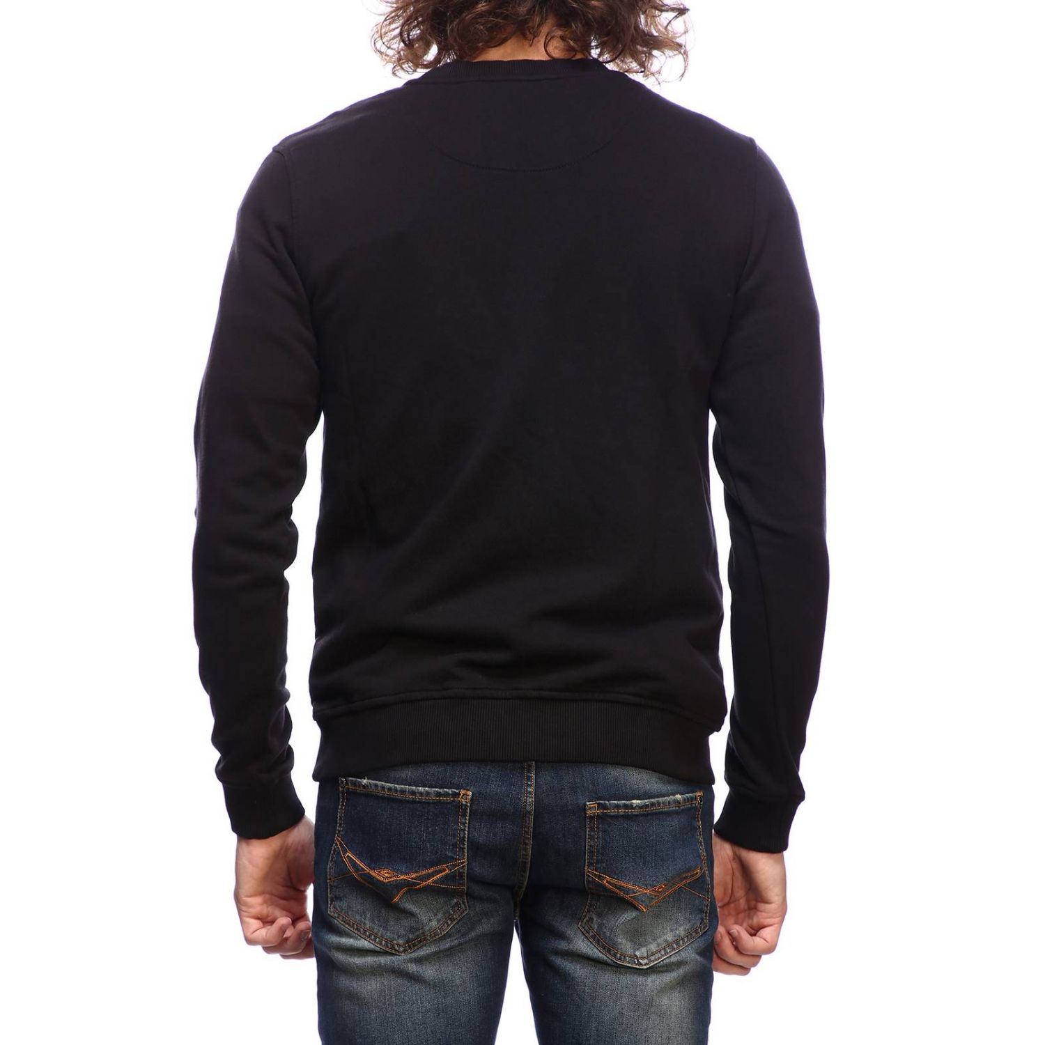 Frankie Morello Outlet: Sweater men - Black | Sweater Frankie Morello ...