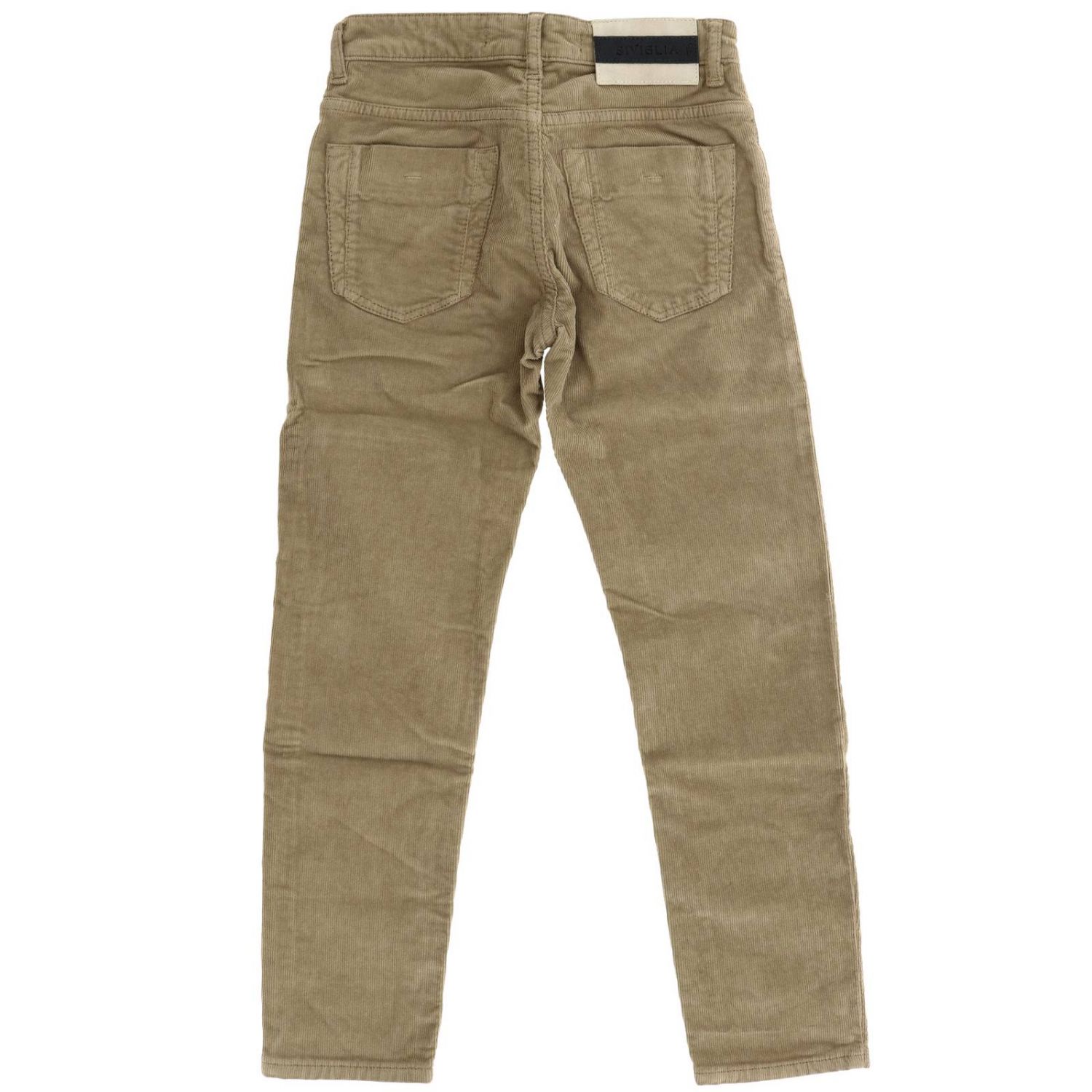 Siviglia Outlet: Pantalone a 5 tasche in velluto 1000 righe - Beige | Pantalone  Siviglia P031J 10143A GIGLIO.COM