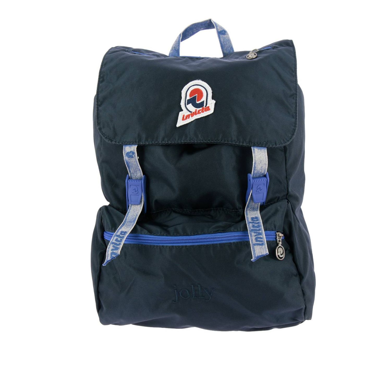 Invicta Outlet: Zaino Jolly in canvas con maxi logo - Blue | Borsa Invicta  4458102 GIGLIO.COM