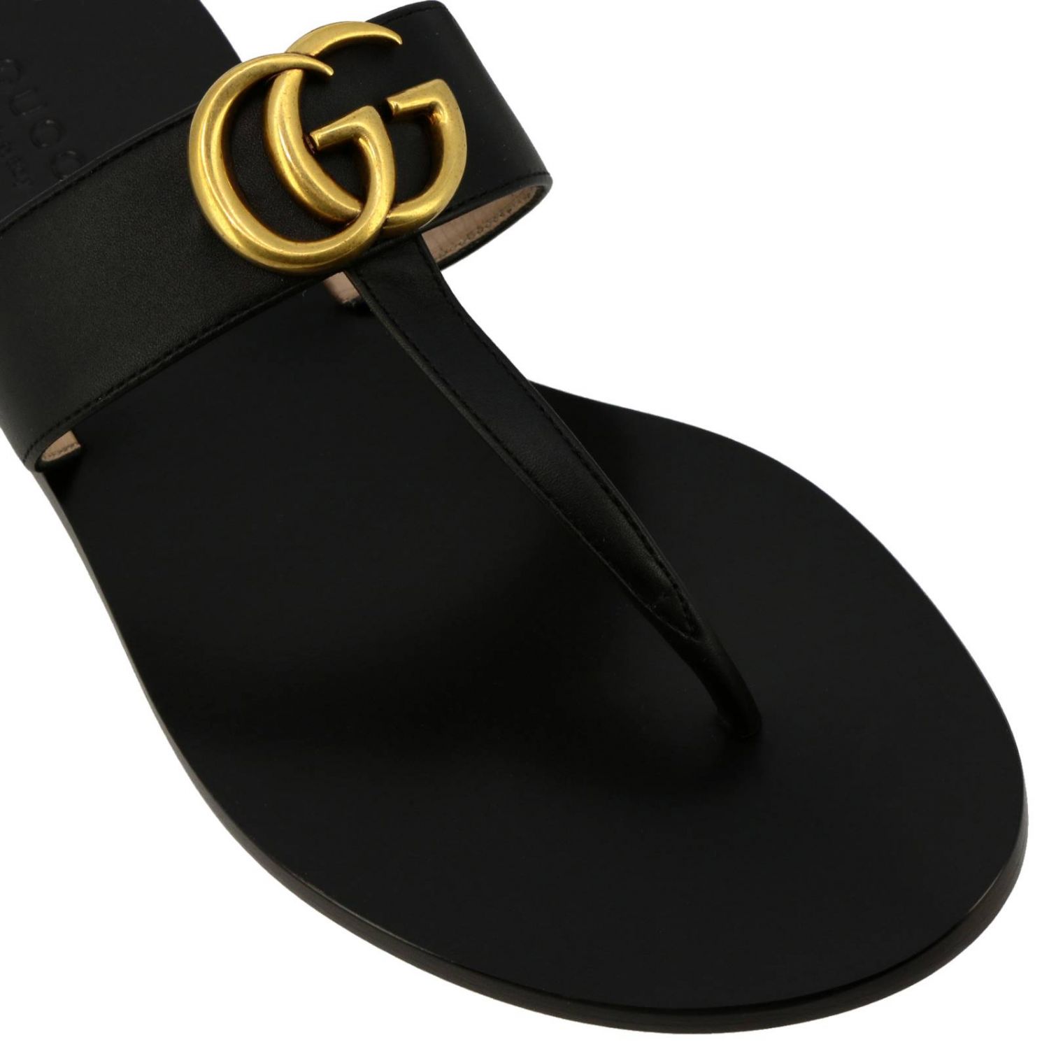 GUCCI: Shoes women | Flat Sandals Gucci Women Black | Flat Sandals ...