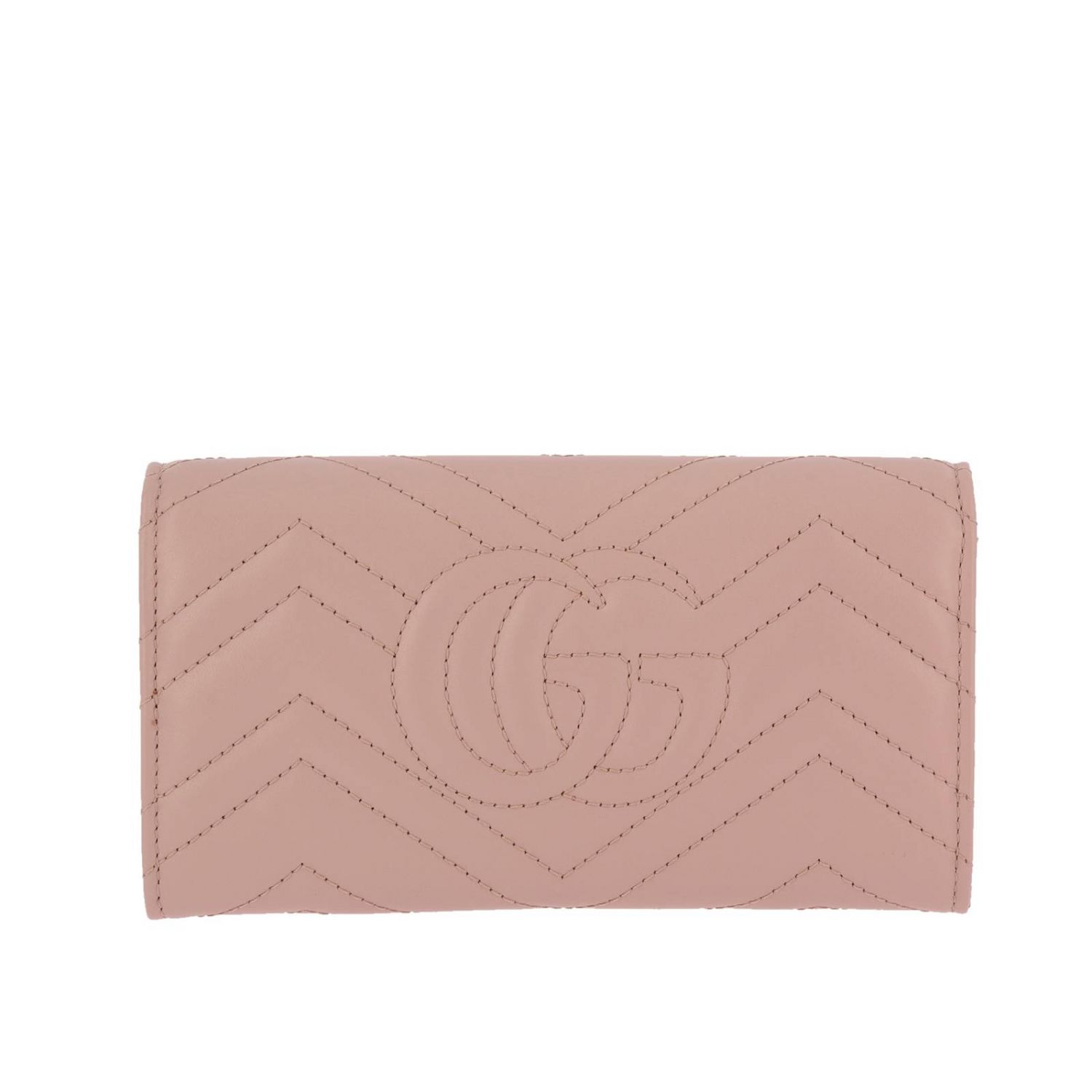 GUCCI: Portafoglio GG Marmont continental in pelle trapuntata con porta  monete interno e monogramma - Rosa | Portafoglio Gucci 443436 DTD1T  GIGLIO.COM