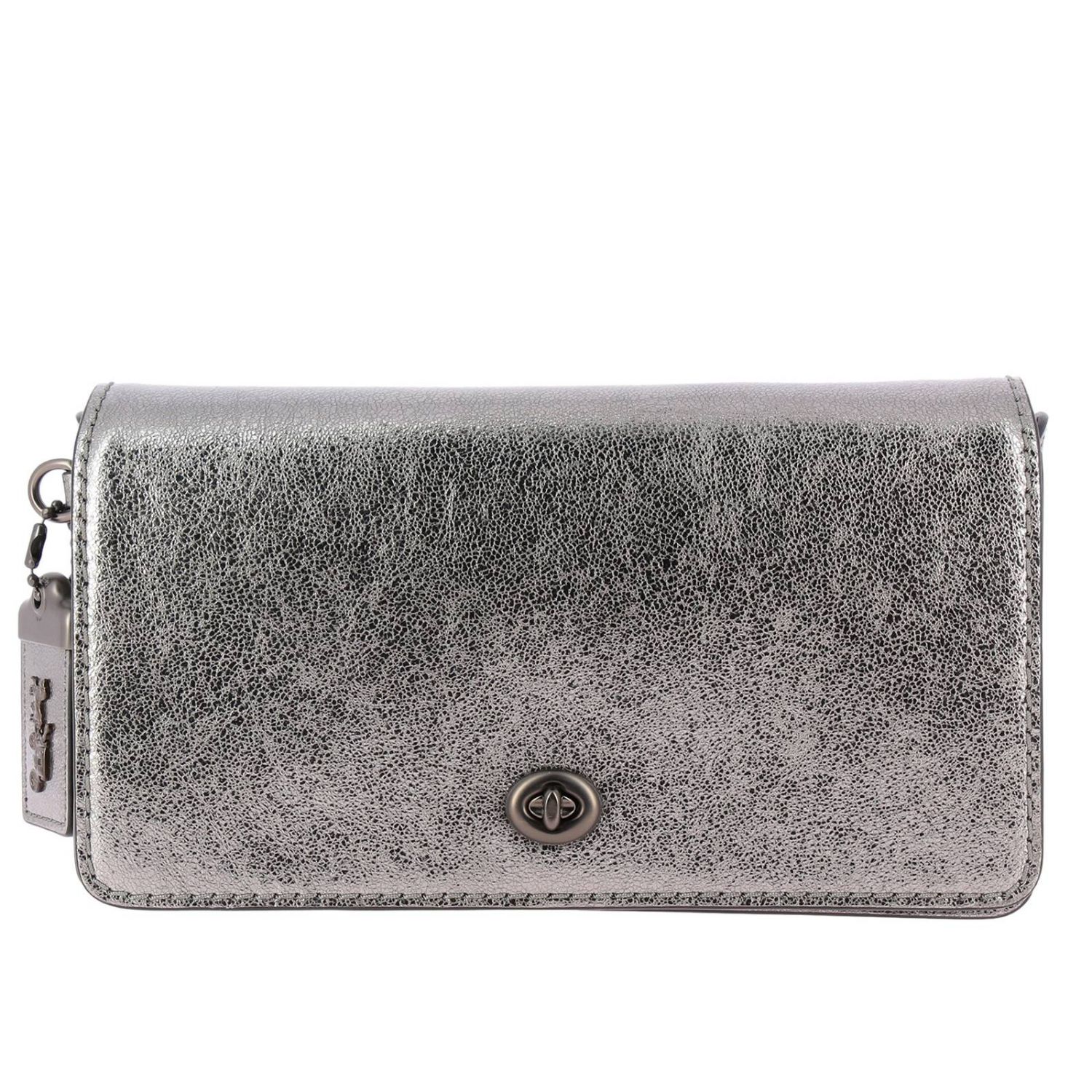 coach grey clutch