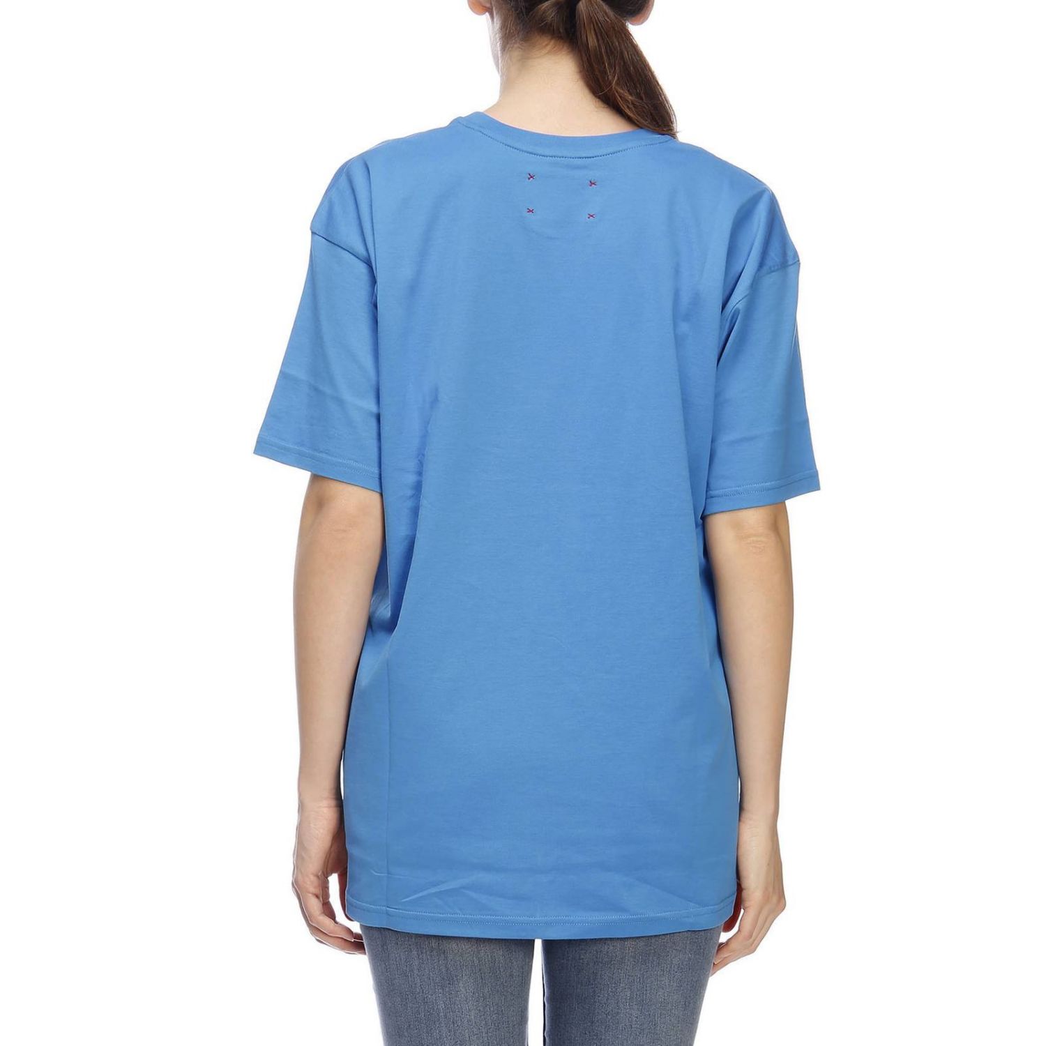 Alberta Ferretti Outlet: t-shirt for woman - Gnawed Blue | Alberta