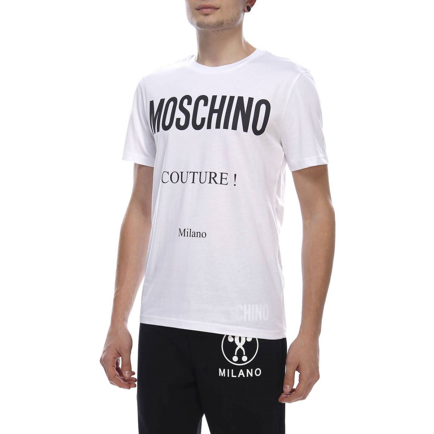 Moschino Couture Outlet: T-shirt men - White | T-Shirt Moschino Couture ...