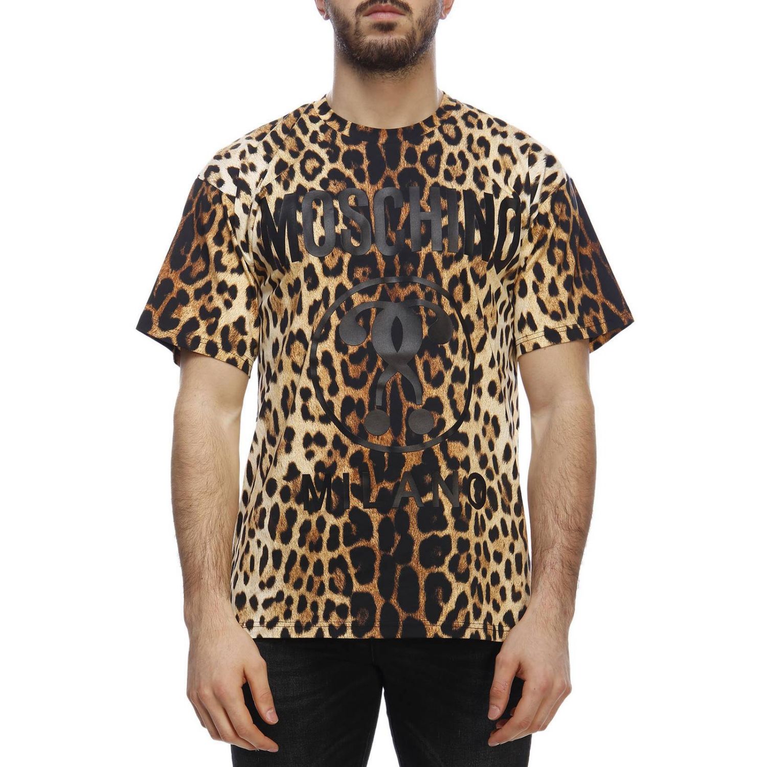Moschino Couture Outlet: T-shirt men - Beige | T-Shirt Moschino Couture ...