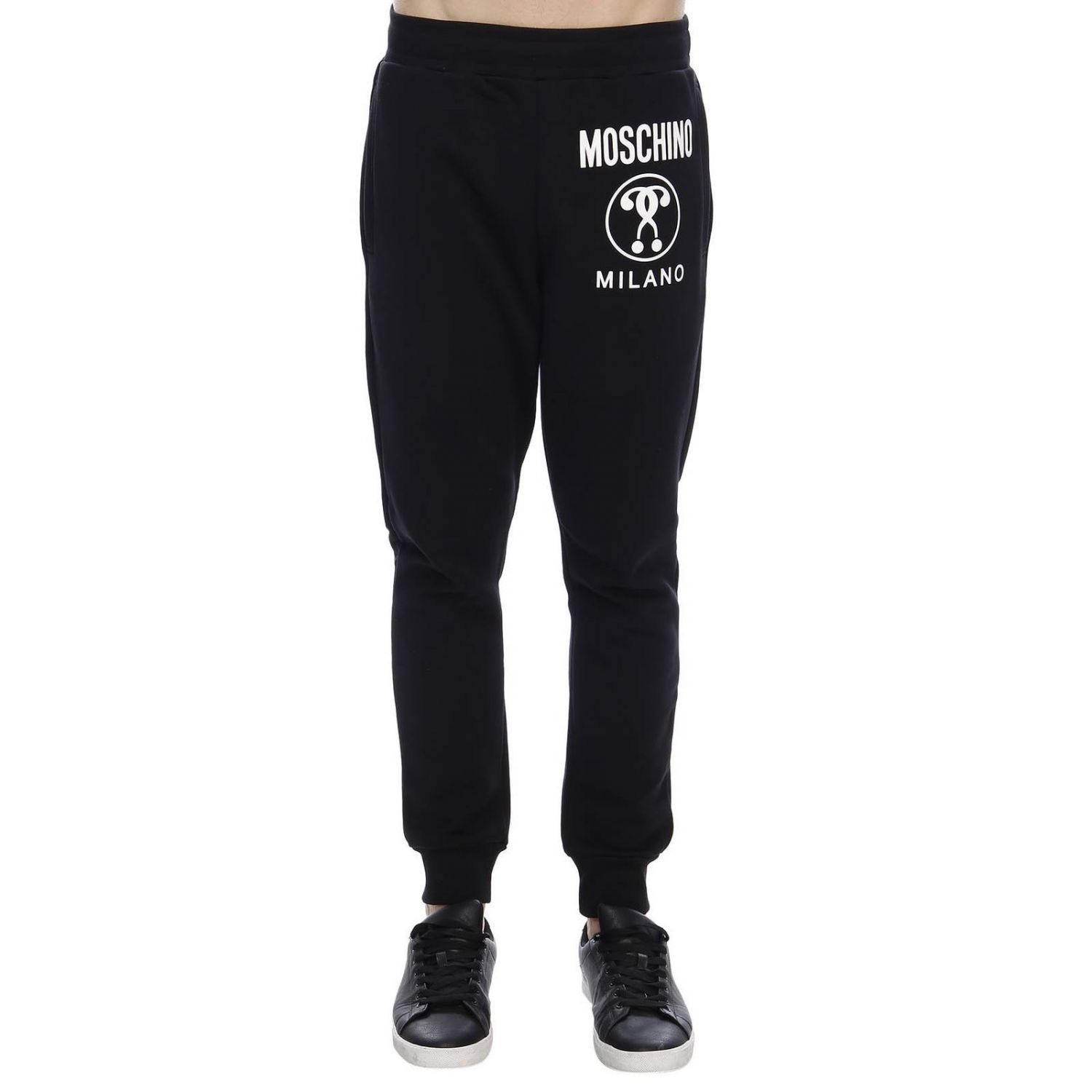 Moschino Couture Outlet: Pants men - Black | Pants Moschino Couture ...