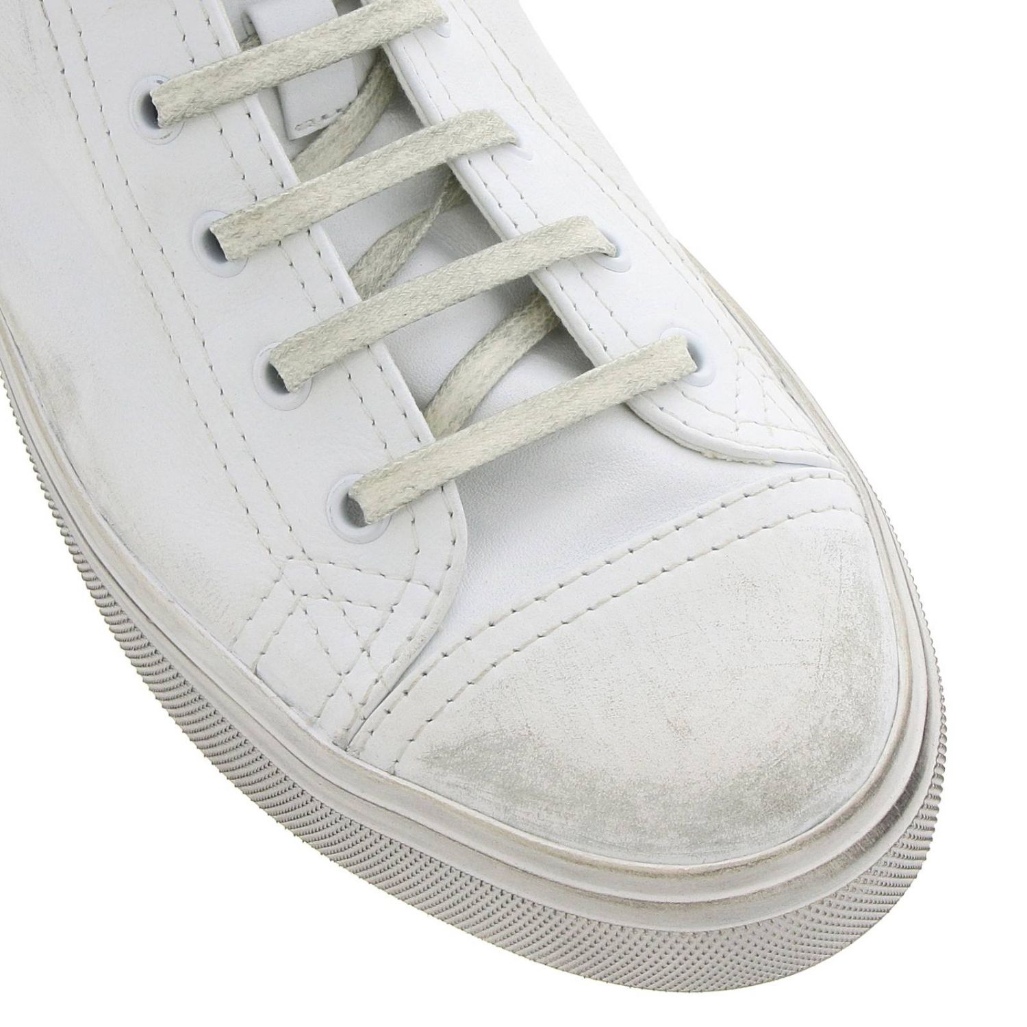 saint laurent all white sneakers