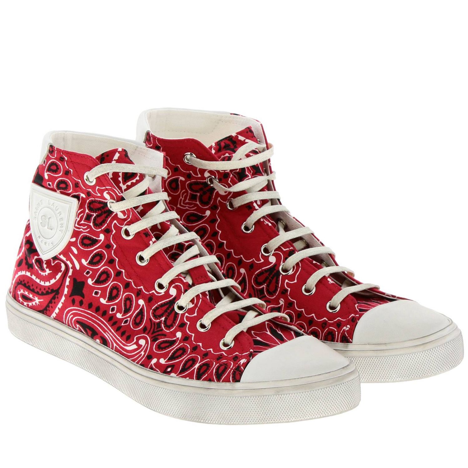 Saint Laurent Outlet: Shoes men | Sneakers Saint Laurent Men Red ...