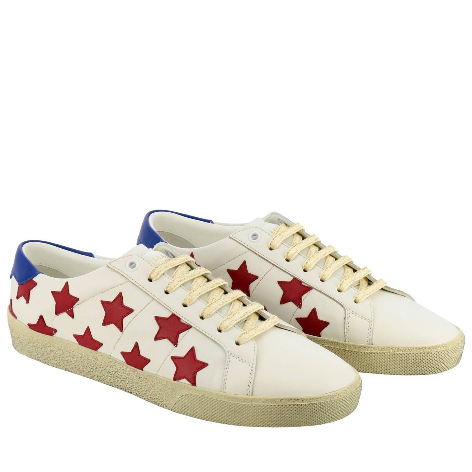 Saint Laurent Outlet: Shoes men - White | Sneakers Saint Laurent 549539 ...