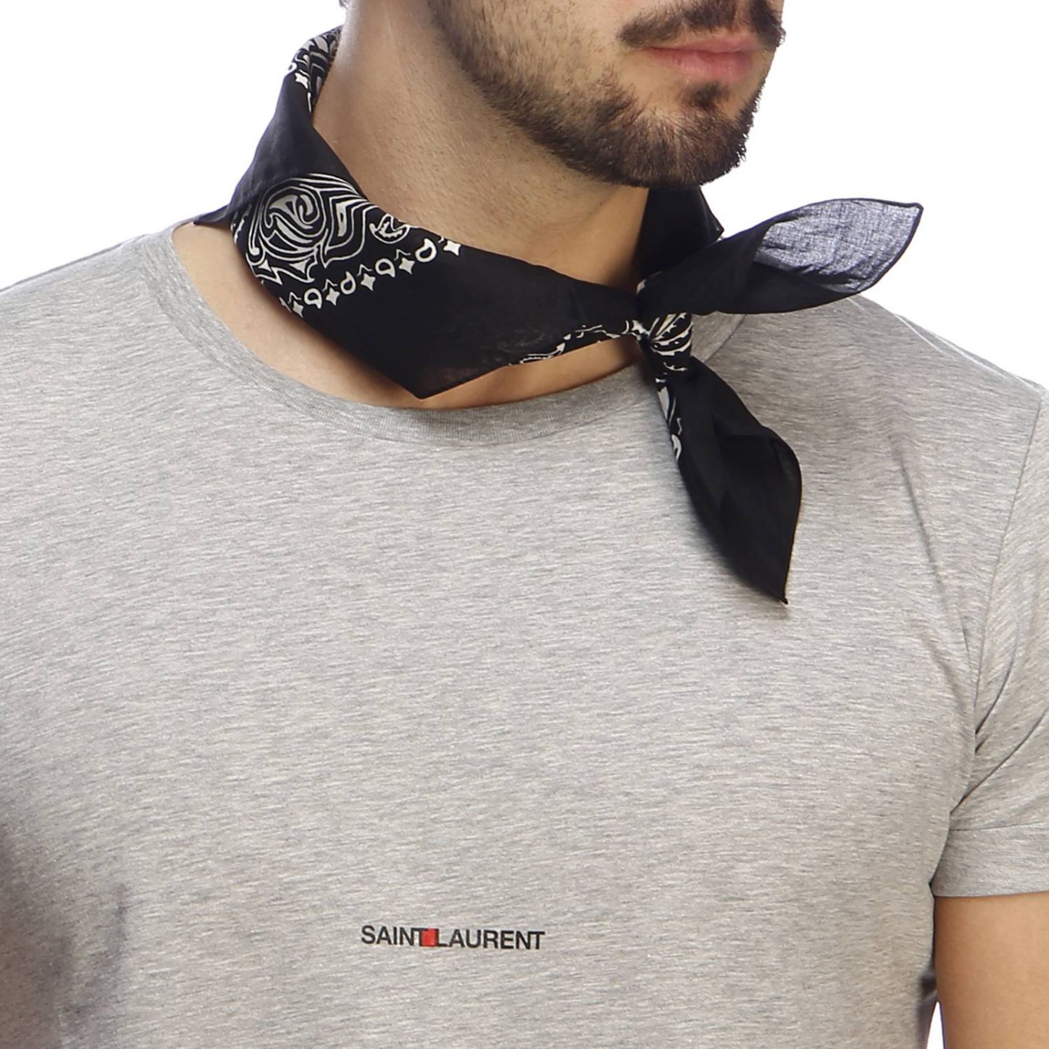 Neck scarf Saint Laurent: Neck scarf men Saint Laurent black 1