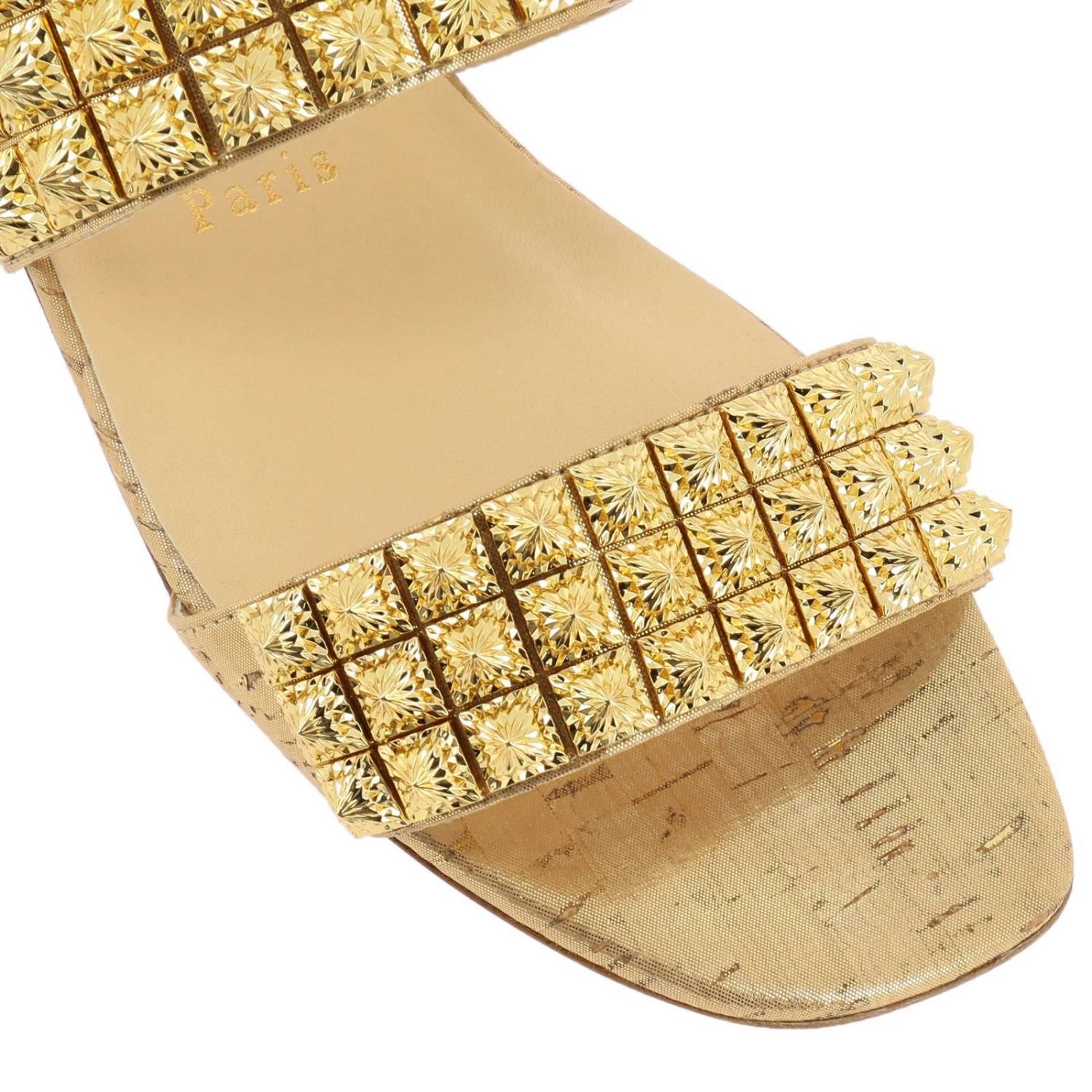 CHRISTIAN LOUBOUTIN: Shoes women - Gold 