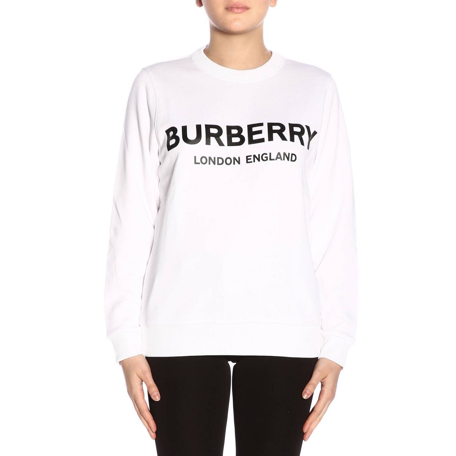 BURBERRY: Jumper women | Sweatshirt Burberry Women White | Sweatshirt ...