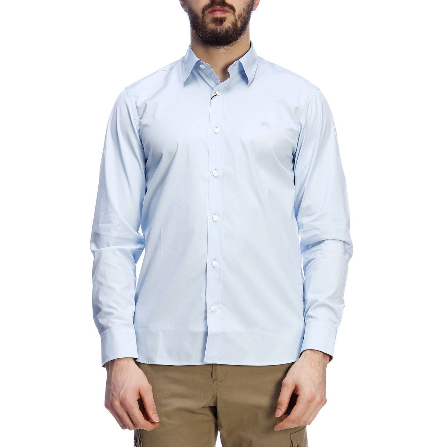 BURBERRY: Shirt men - Sky Blue | Shirt Burberry 8003072 ABOYD GIGLIO.COM