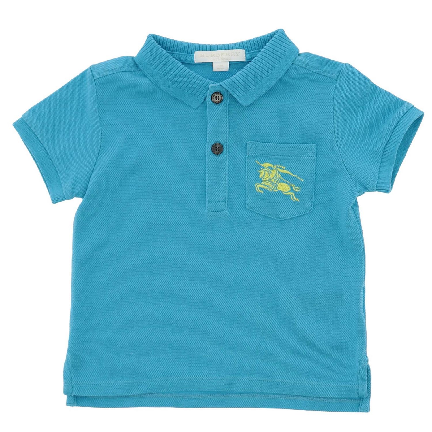 infant blue shirt