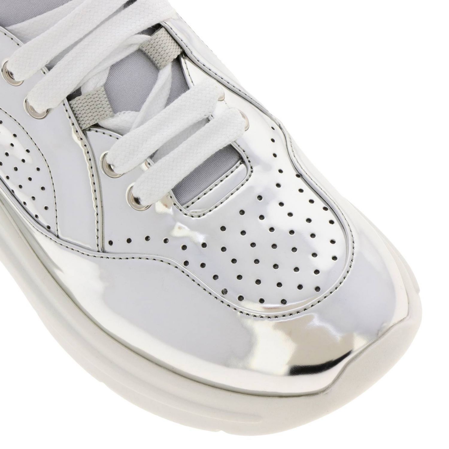 Miu Miu Shoes Women Sneakers Miu Miu Women Silver Sneakers Miu Miu 5e329c 3ks3 Giglio Uk