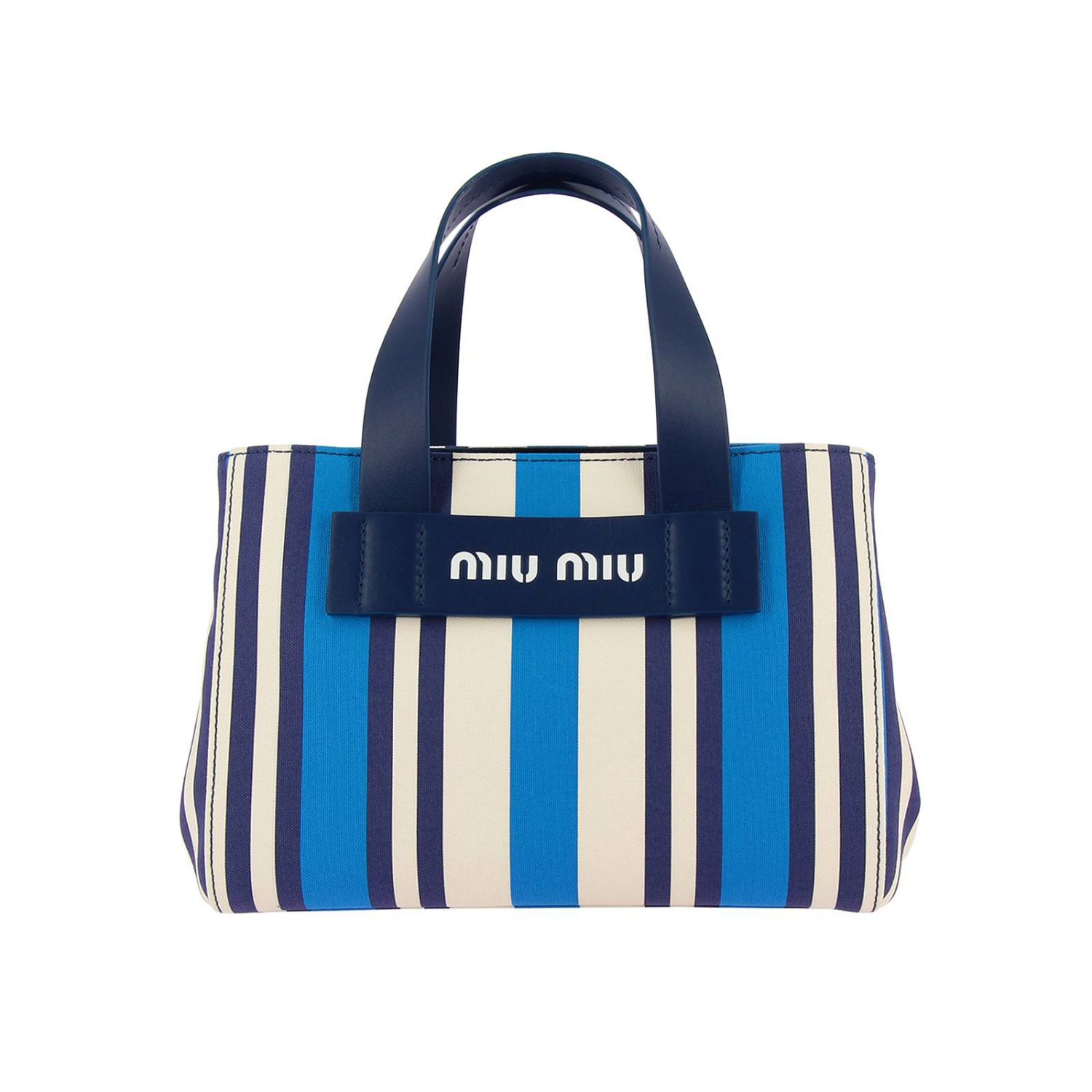 MIU MIU: Shoulder bag women - Blue | Handbag Miu Miu 5BA085 2B7C GIGLIO.COM