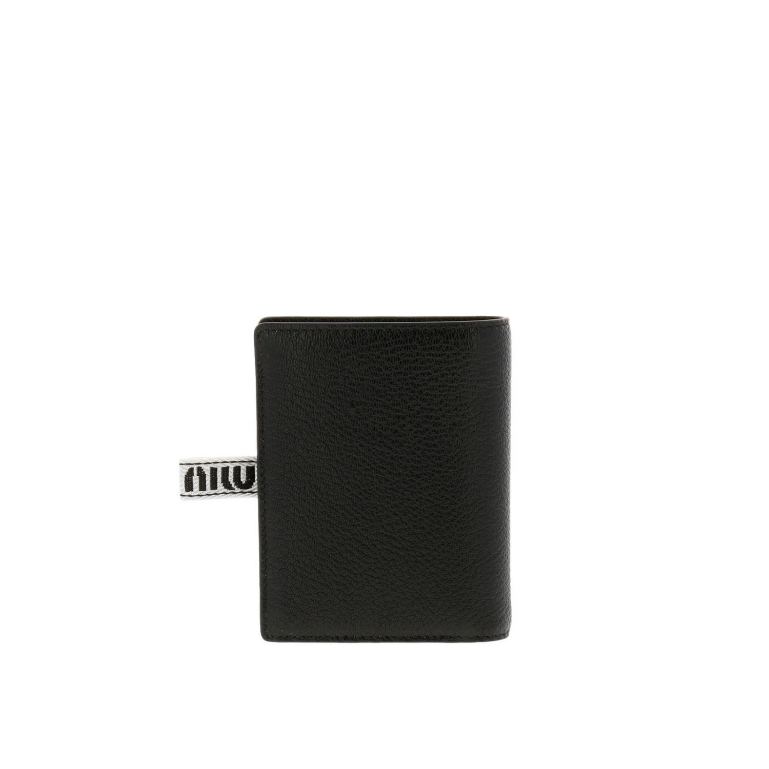 MIU MIU: Wallet women - Black | Wallet Miu Miu 5MV204 2B64 GIGLIO.COM