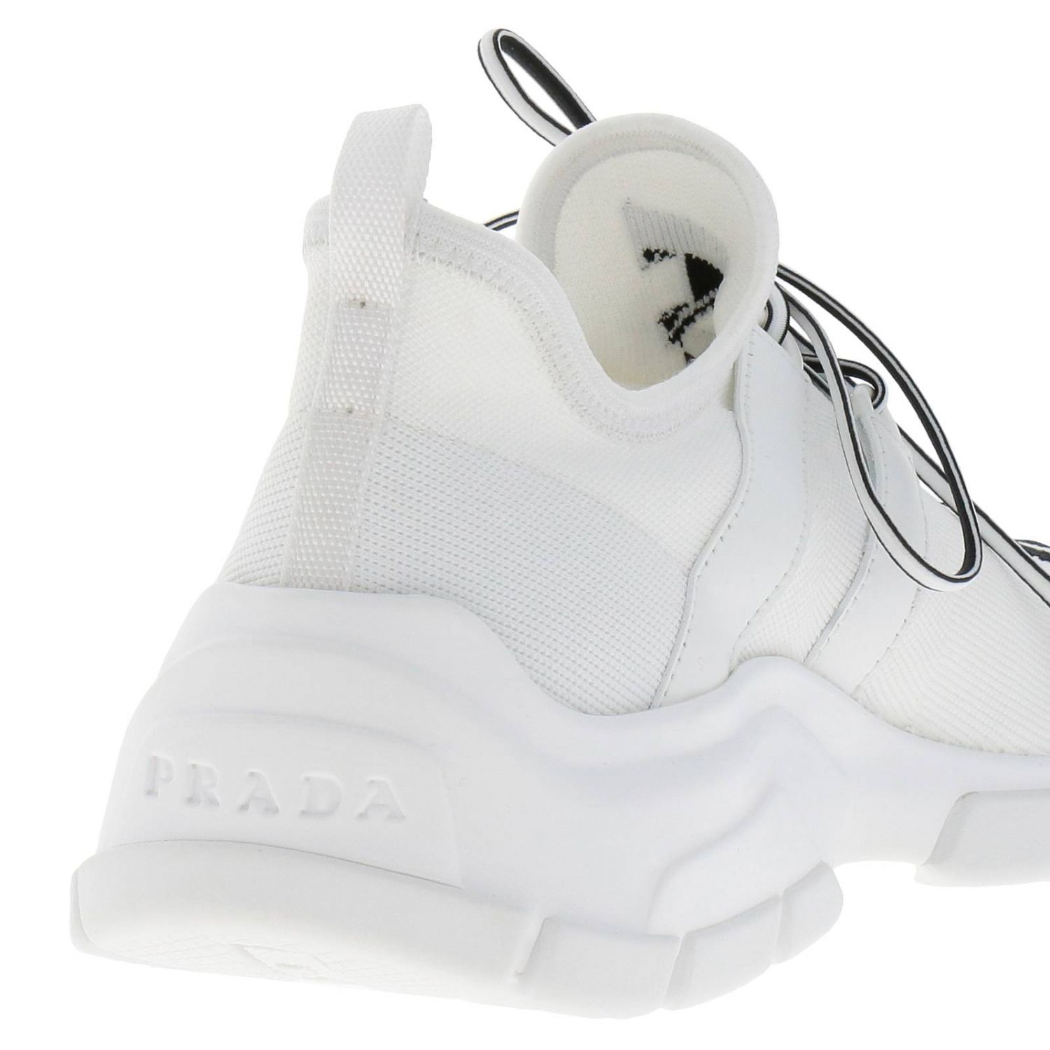 PRADA Shoes women White Sneakers Prada 1E344L 3V98