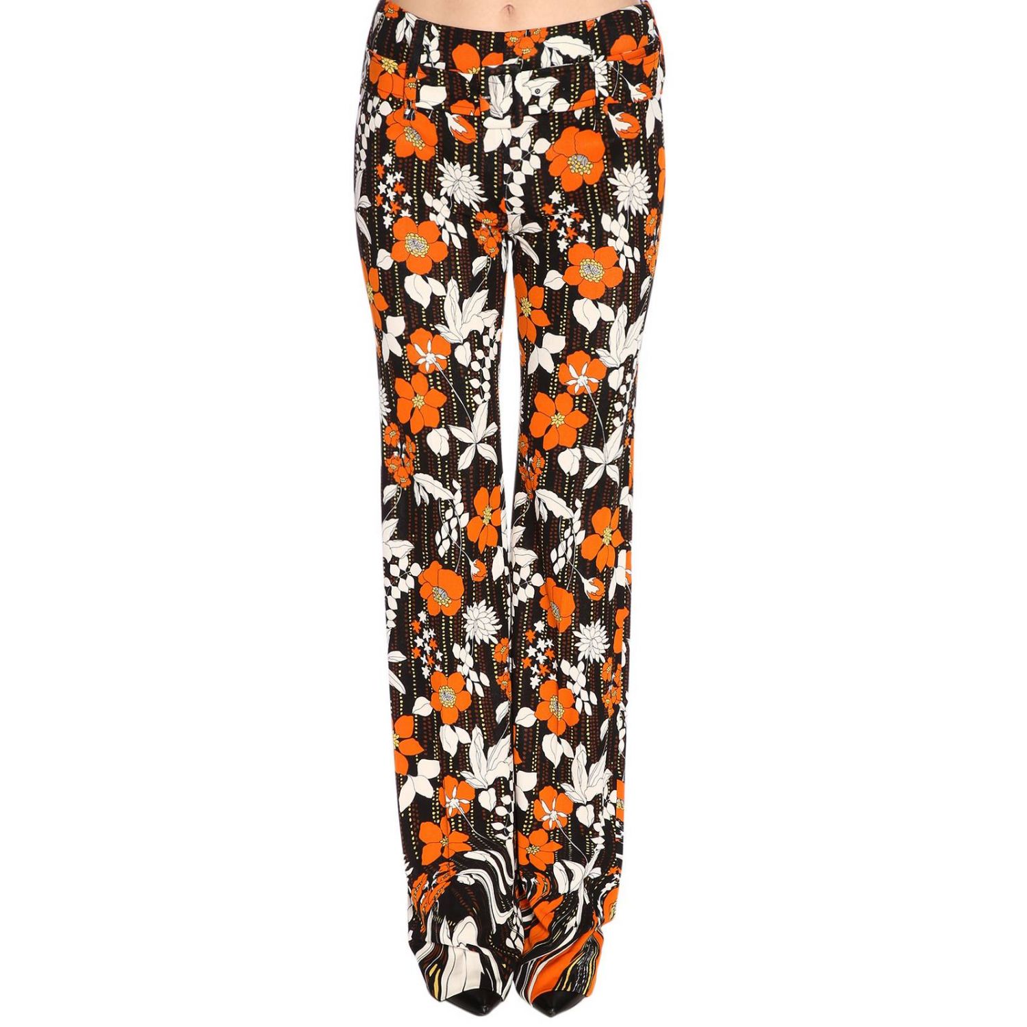 PRADA: pants for woman - Orange | Prada pants 32112H 1S8N online on  