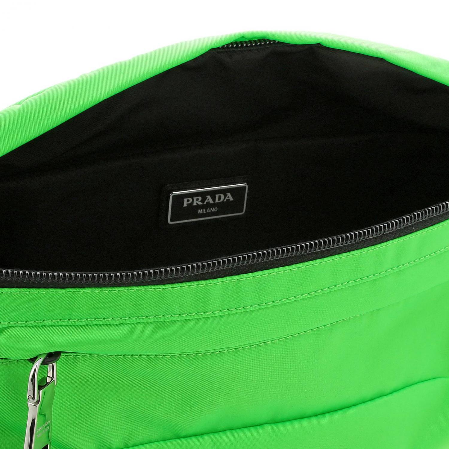PRADA Bags men Acid Green Belt Bag Prada 2VL008OOO 2BTE