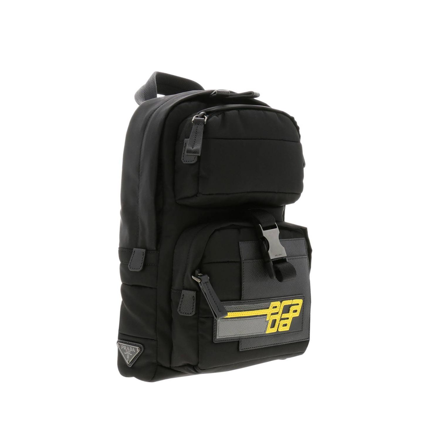 PRADA Bags men Black Backpack Prada 2VZ013OBT 2BE6