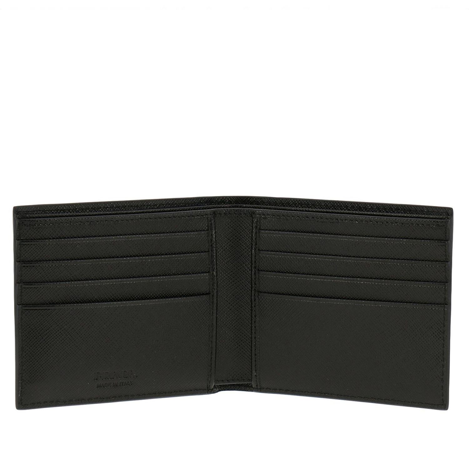 prada black nylon wallet