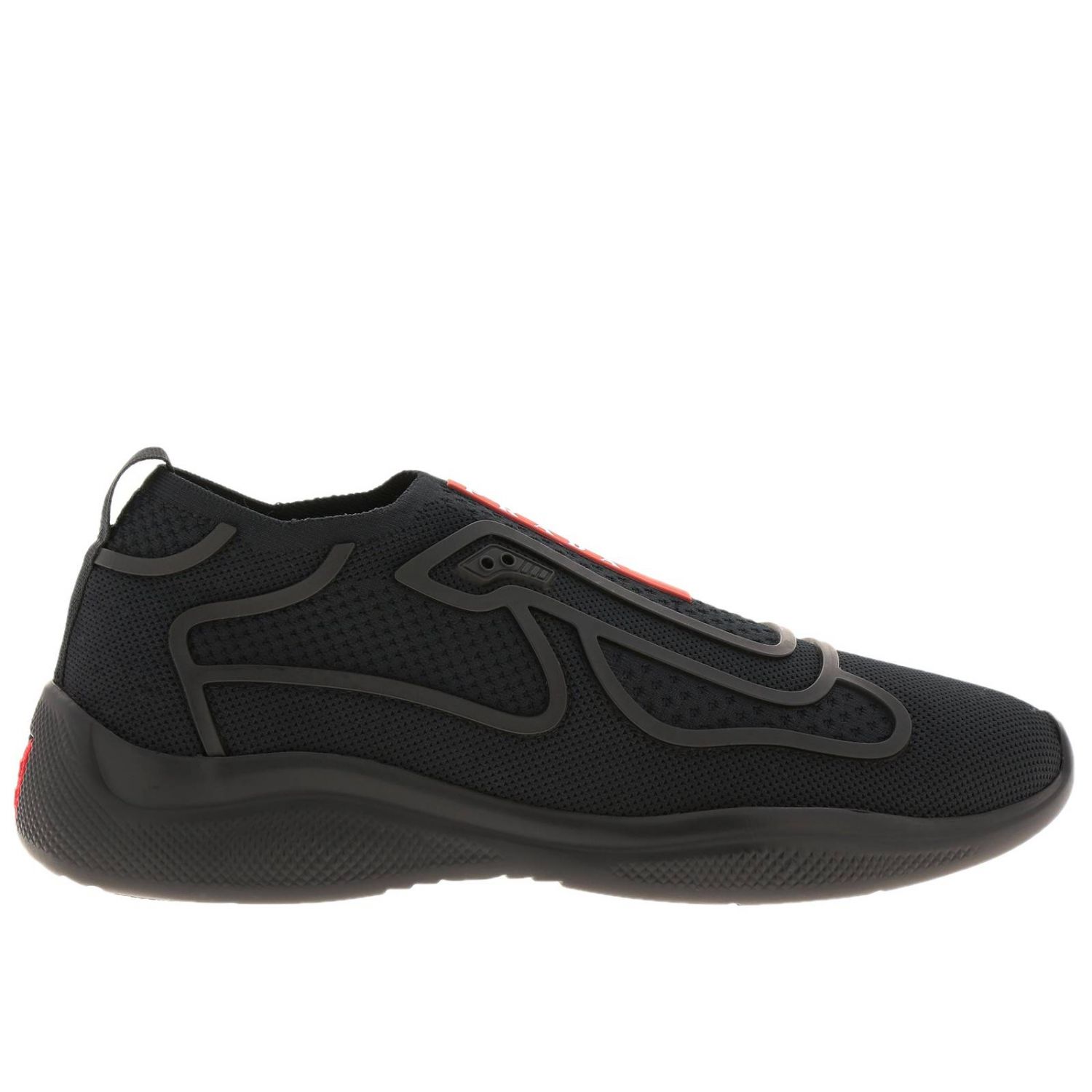PRADA: Shoes men - Black | Sneakers Prada 4E3392 3KPL GIGLIO.COM