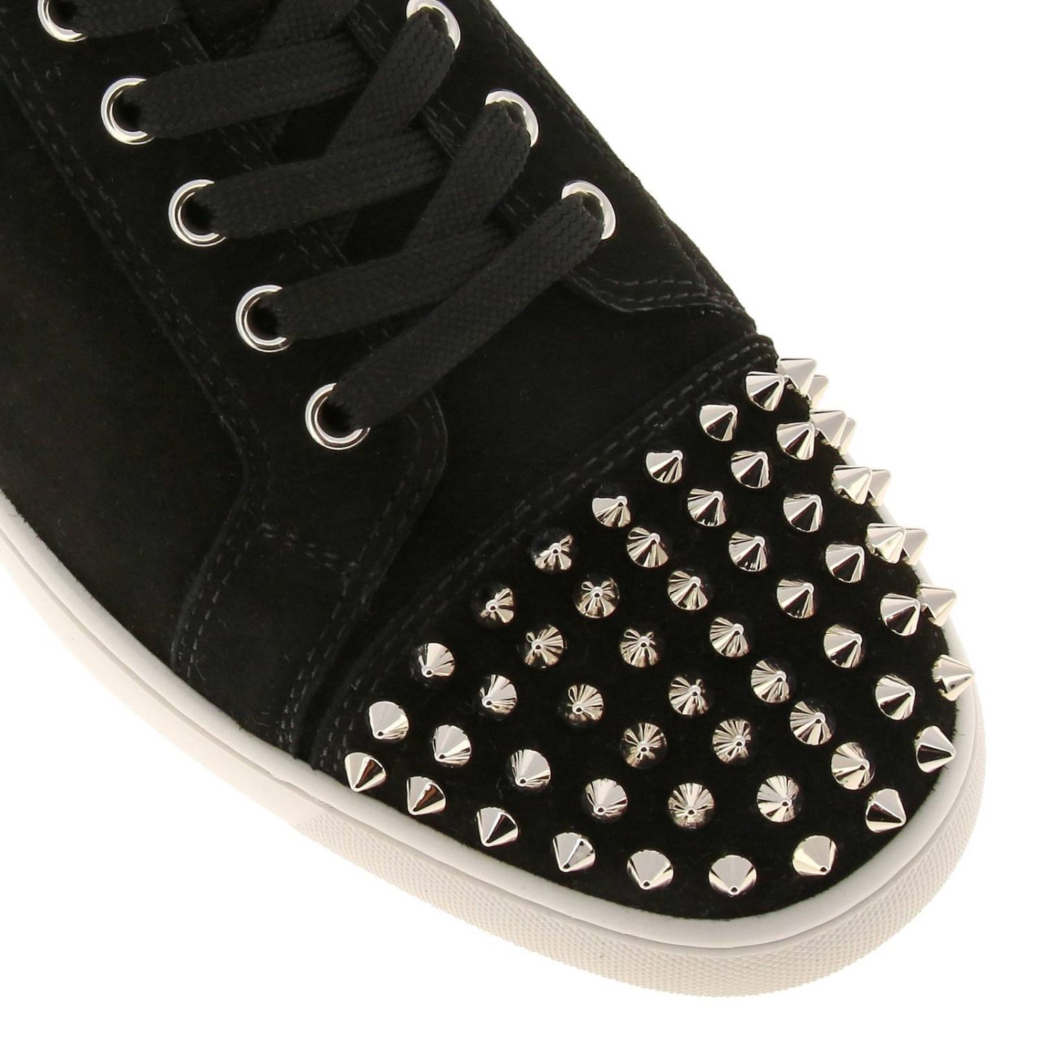 black suede louboutin mens
