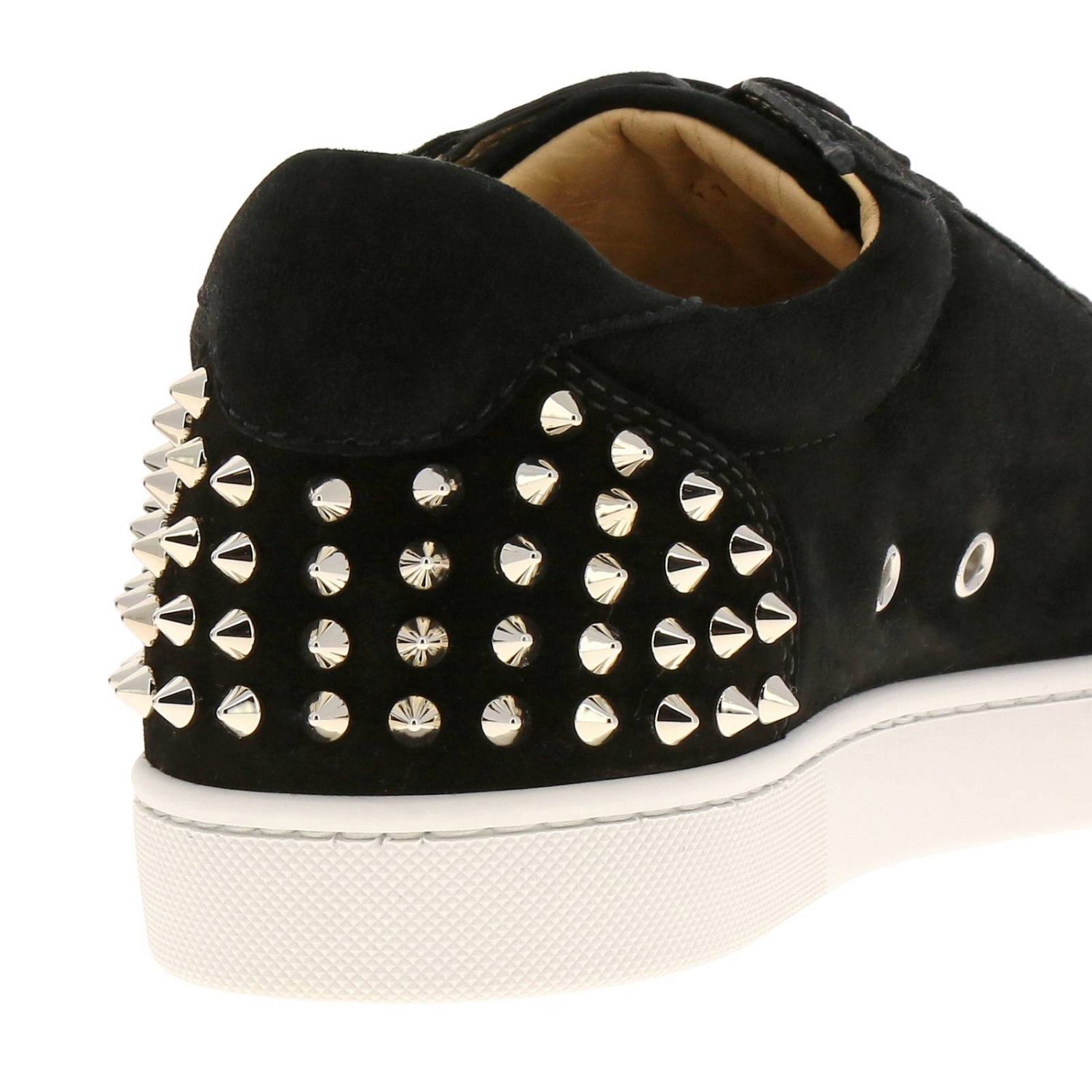 christian louboutin black suede sneakers