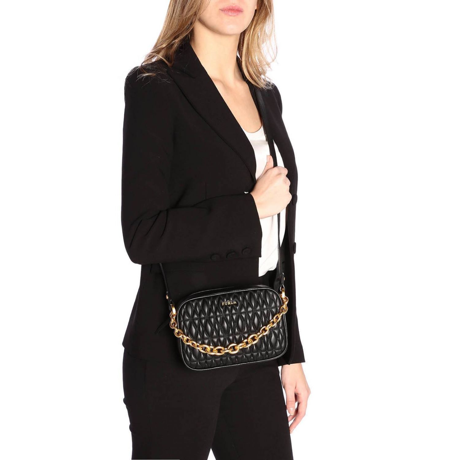 Furla Outlet: Shoulder bag women | Mini Bag Furla Women Black | Mini ...