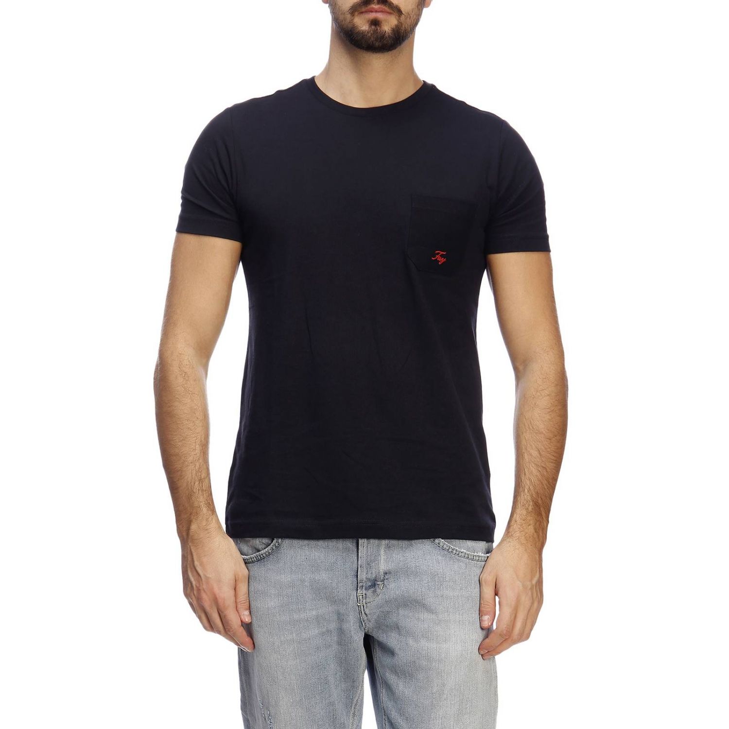 T-shirt men Fay | T-Shirt Fay Men Blue | T-Shirt Fay NPMB3381280 PKU ...