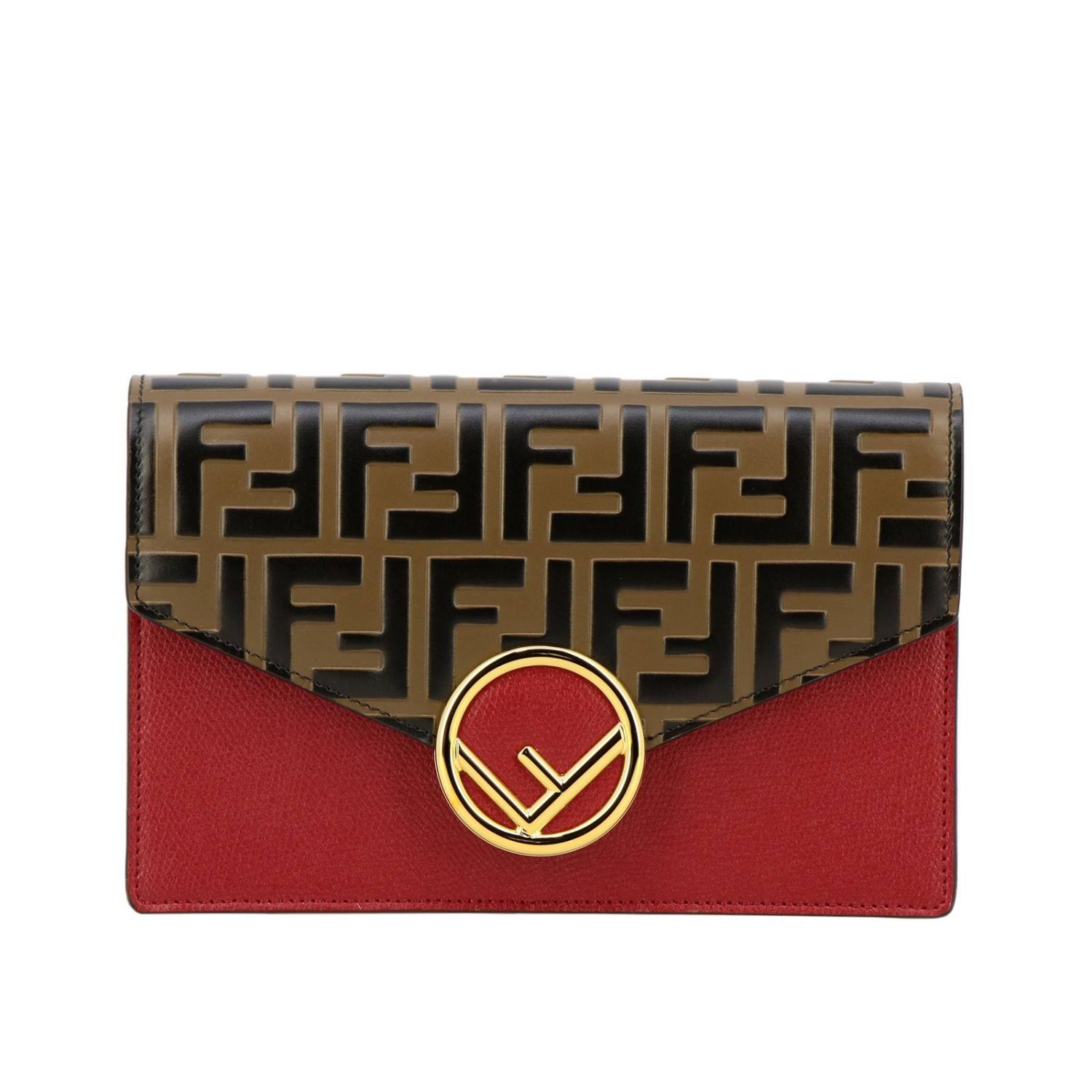 FENDI: Bolso de hombro mujer - Rojo | Mini Bolso Fendi 8BS006 A6CA  GIGLIO.COM