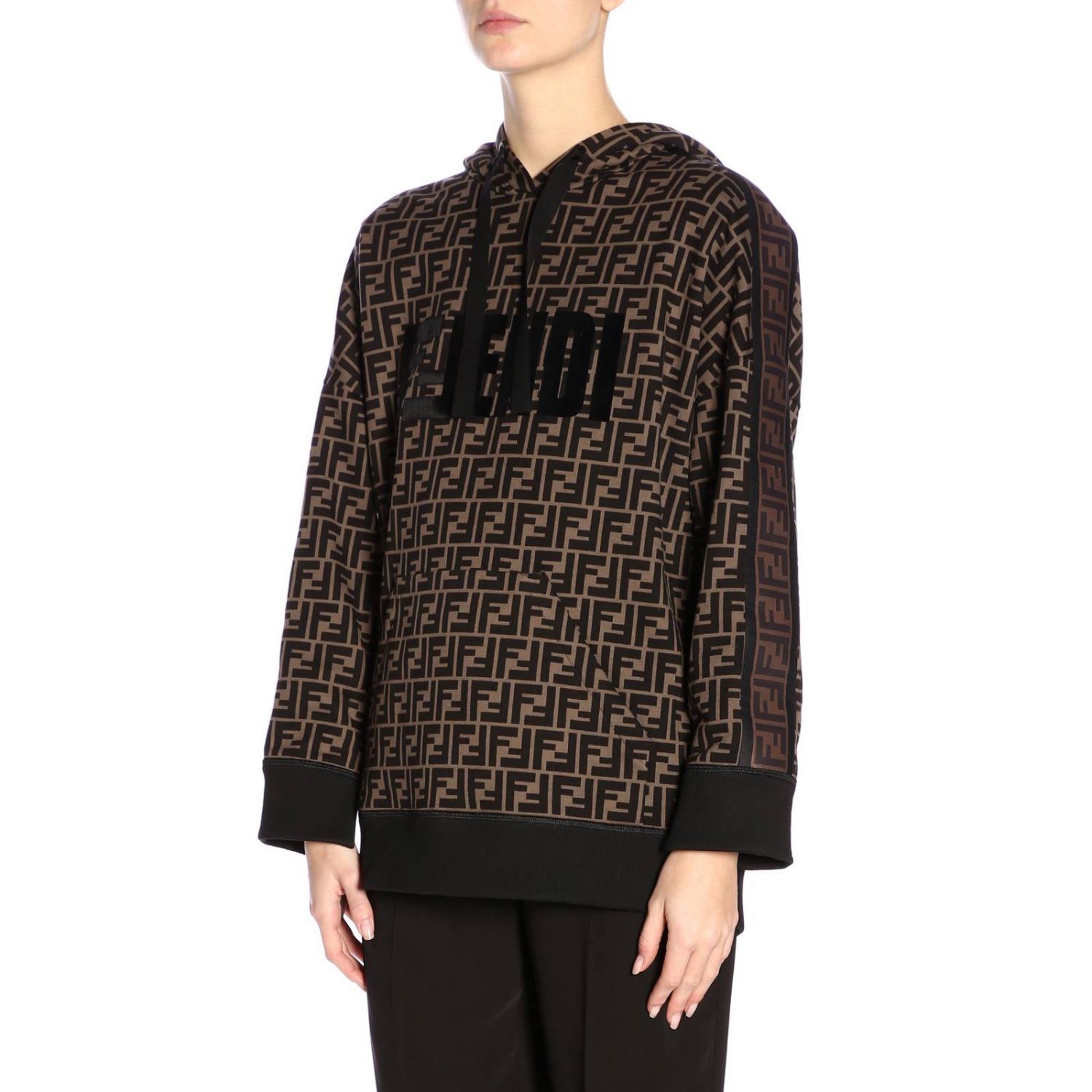 FENDI: Sweater women | Sweater Fendi Women Brown | Sweater Fendi FS7101 ...