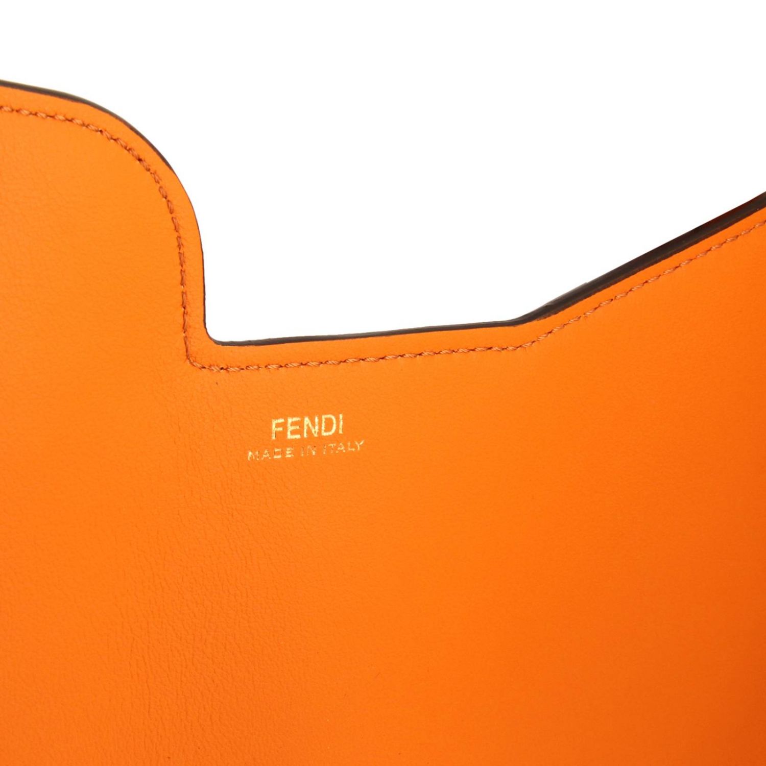 Borse a tracolla Fendi: Borsa Fendi in pelle liscia con multi tasche porta tutto arancione 4