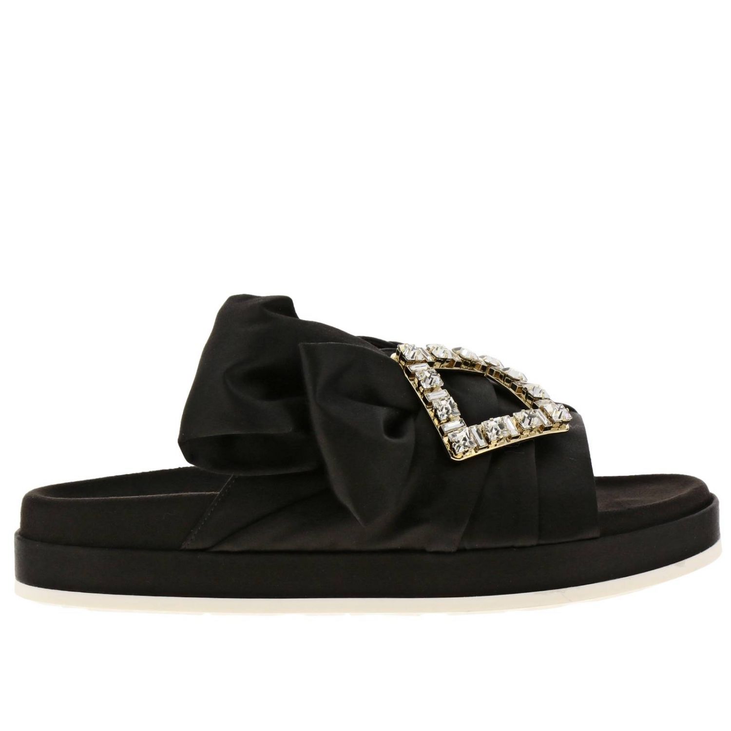 ROGER VIVIER: Shoes women | Flat Sandals Roger Vivier Women Black ...